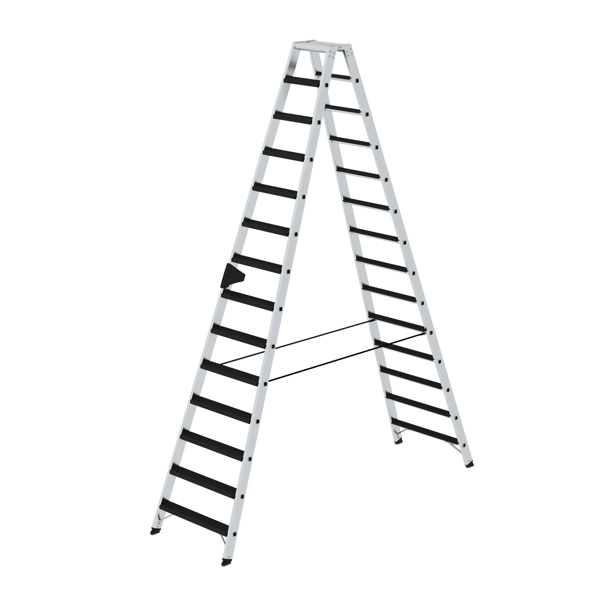 MUNK | Stufen-Stehleiter beidseitig begehbar mit clip-step relax 2x14 Stufen