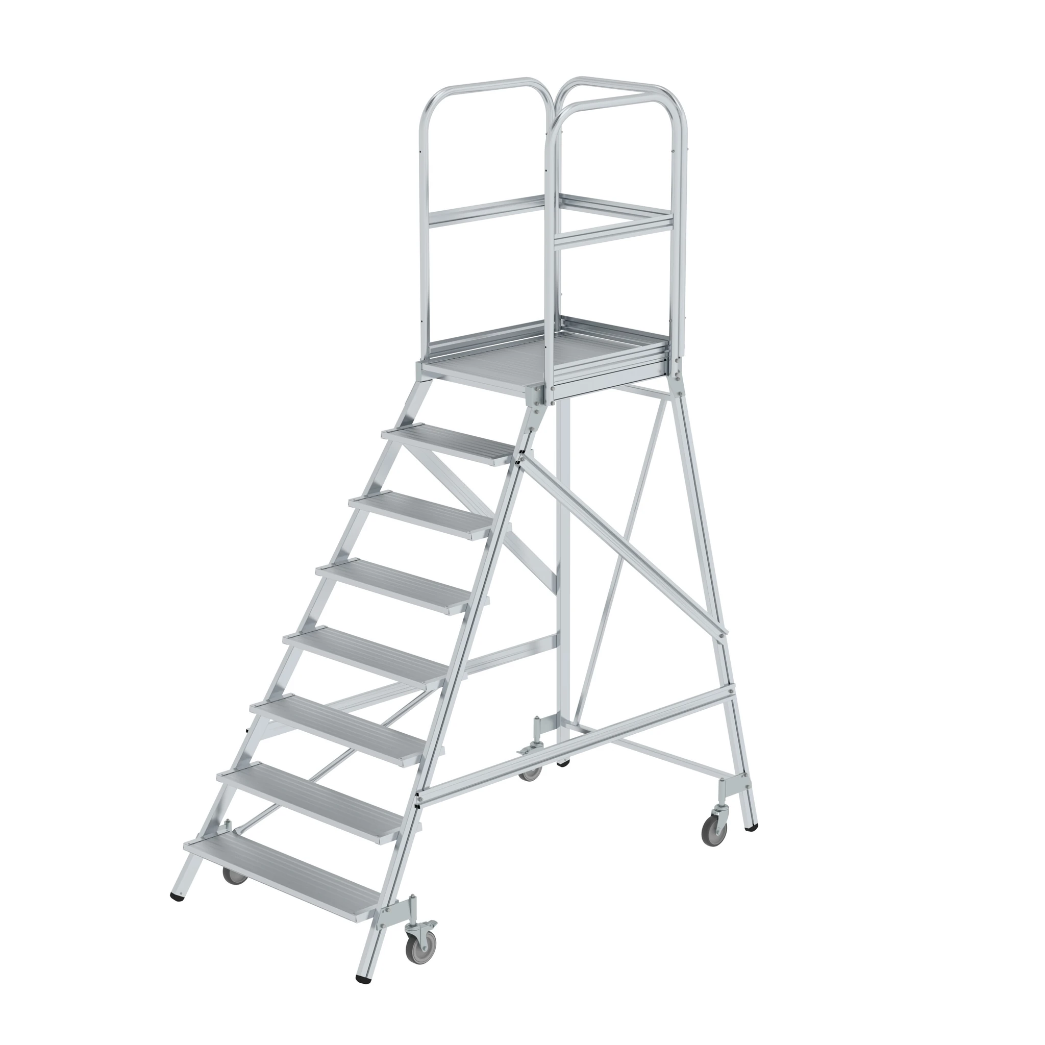 MUNK | Podesttreppe einseitig begehbar 8 Stufen