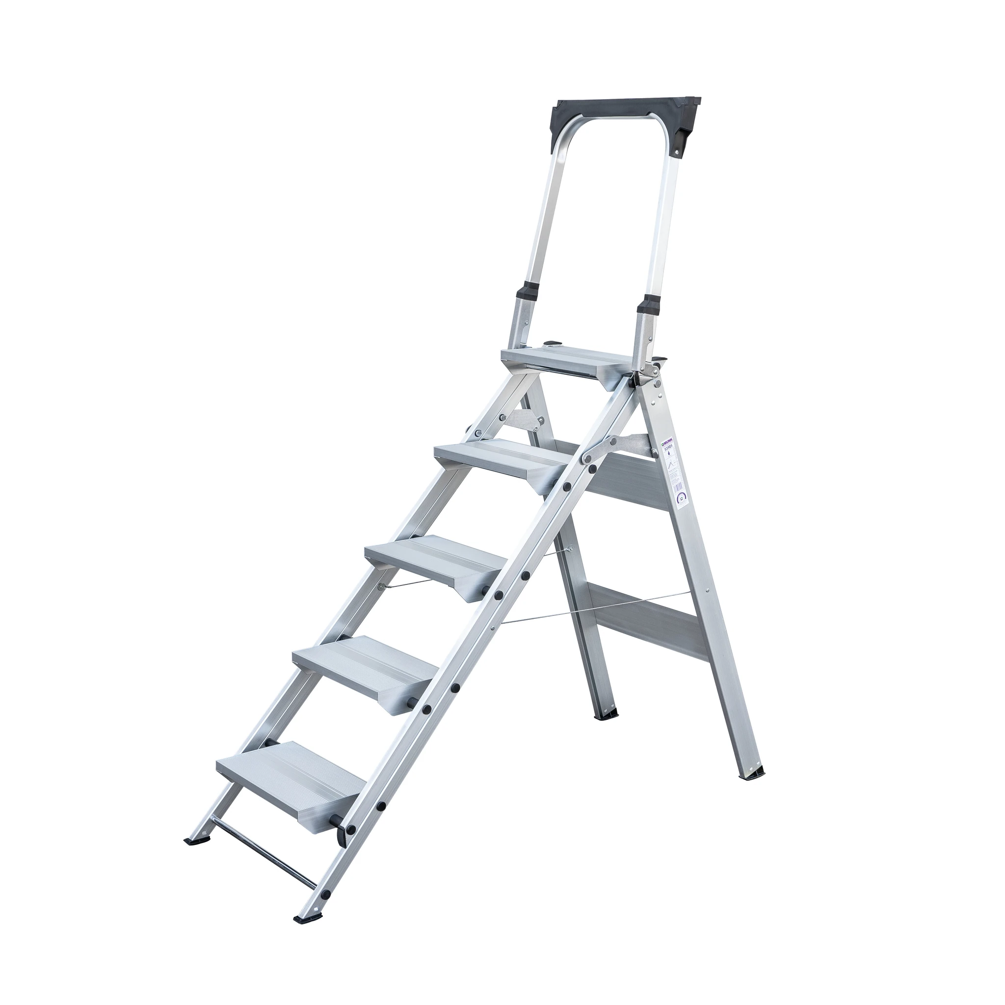 MUNK | Klapptreppe mit Haltebügel 5 Stufen