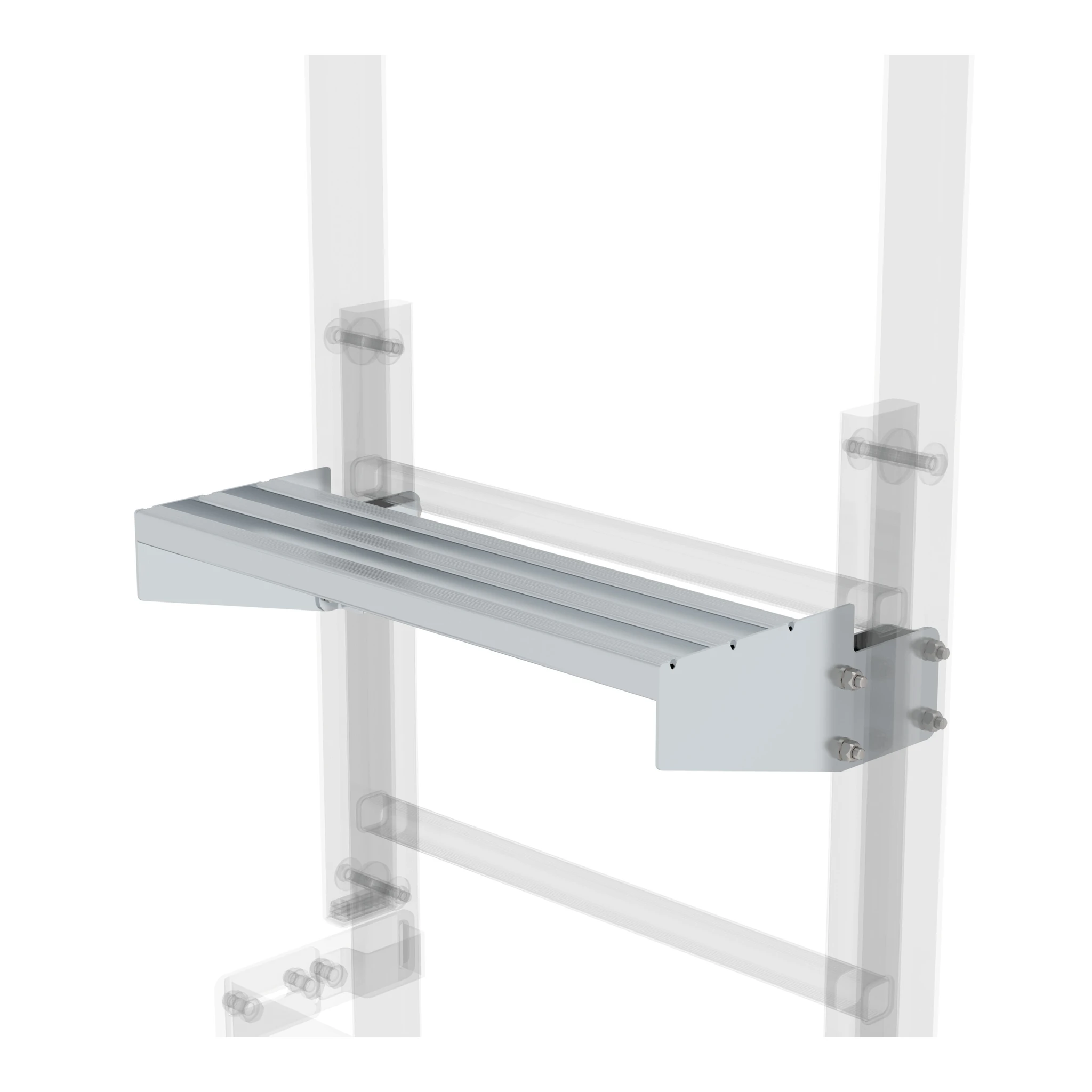 MUNK | Ausstiegstritt Alu-blank Spaltmaß 200mm