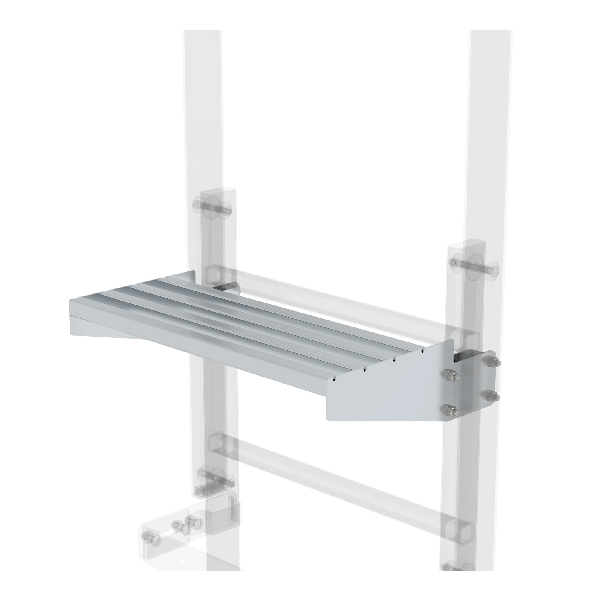 MUNK | Ausstiegstritt Alu-blank Spaltmaß 250mm