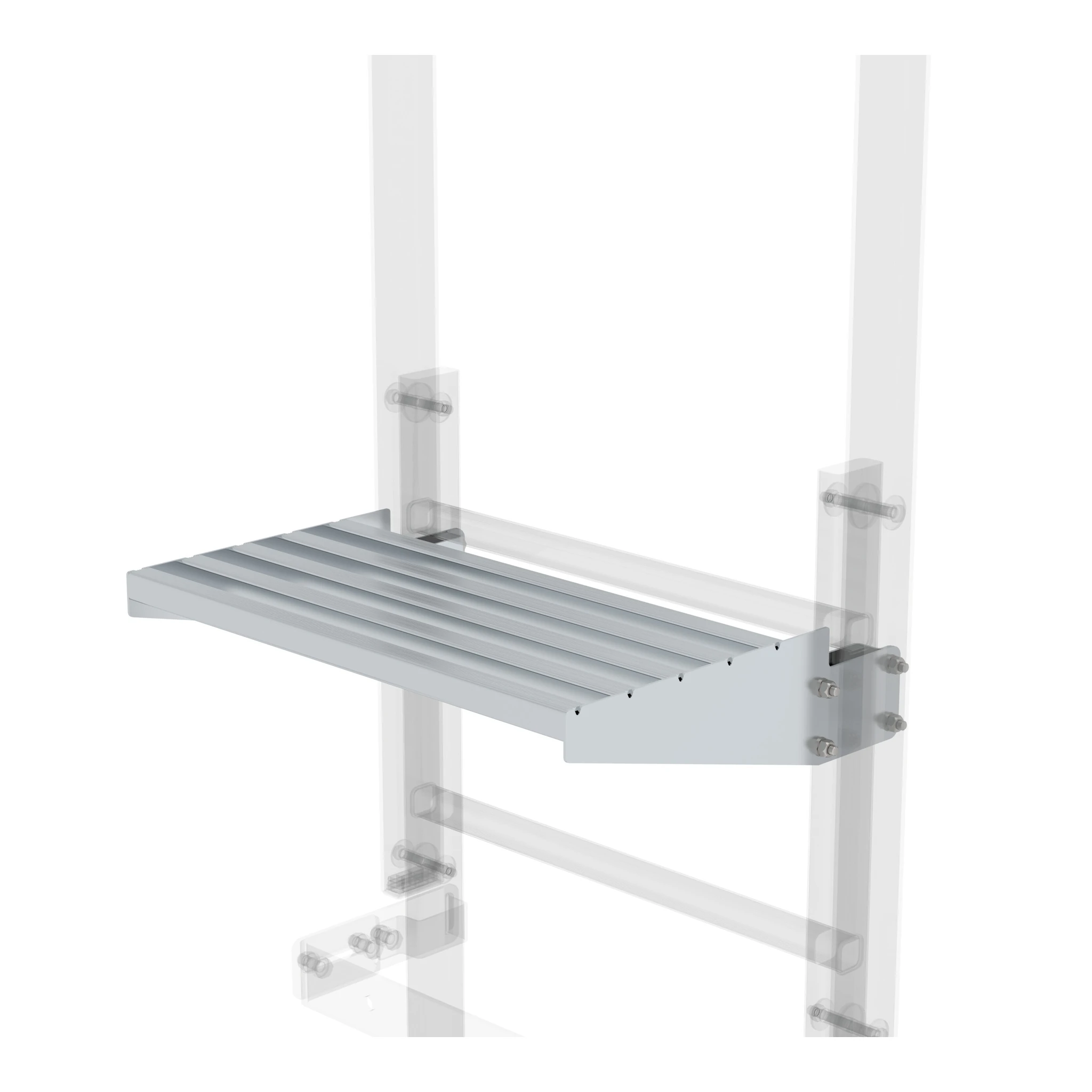 MUNK | Ausstiegstritt Alu-blank Spaltmaß 300mm