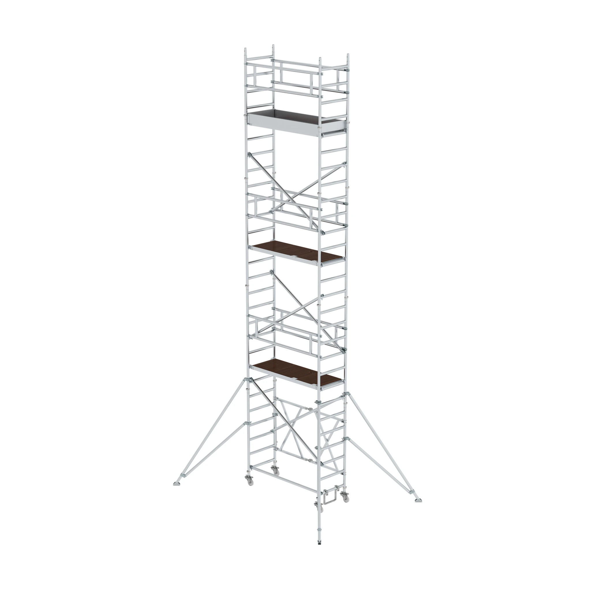 MUNK | Klappgerüst 0,75 x 1,80 m mit Ausleger Plattformhöhe 7,12 m