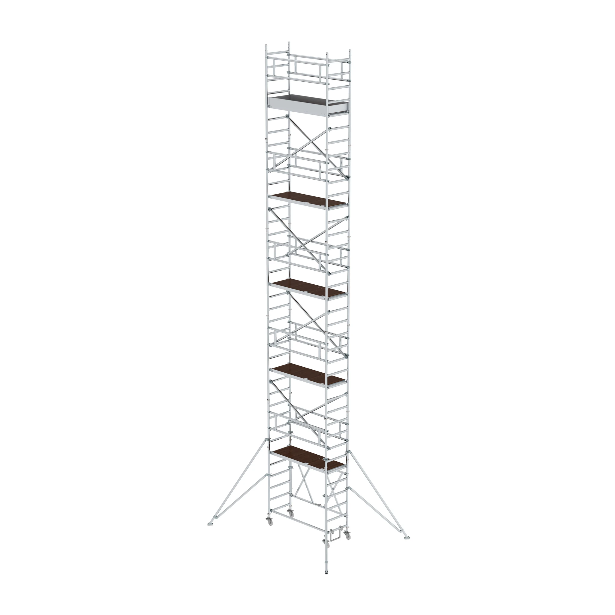 MUNK | Klappgerüst 0,75 x 1,80 m mit Ausleger Plattformhöhe 9,92 m