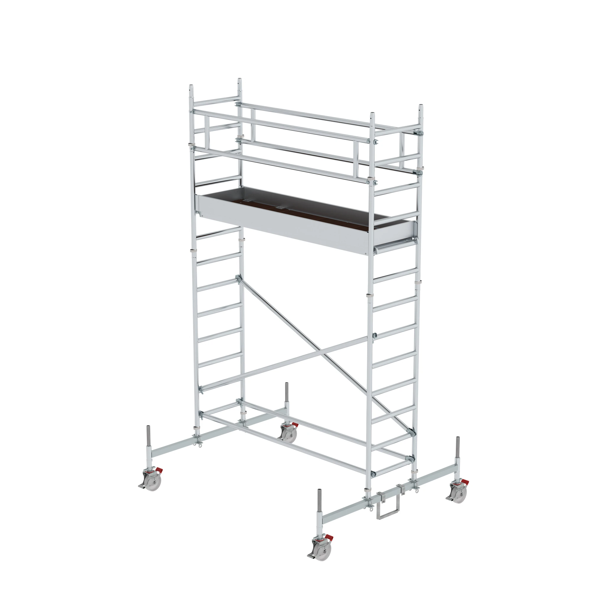 MUNK | Rollgerüst 0,75 x 2,45 m mit Fahrbalken Plattformhöhe 3,26 m