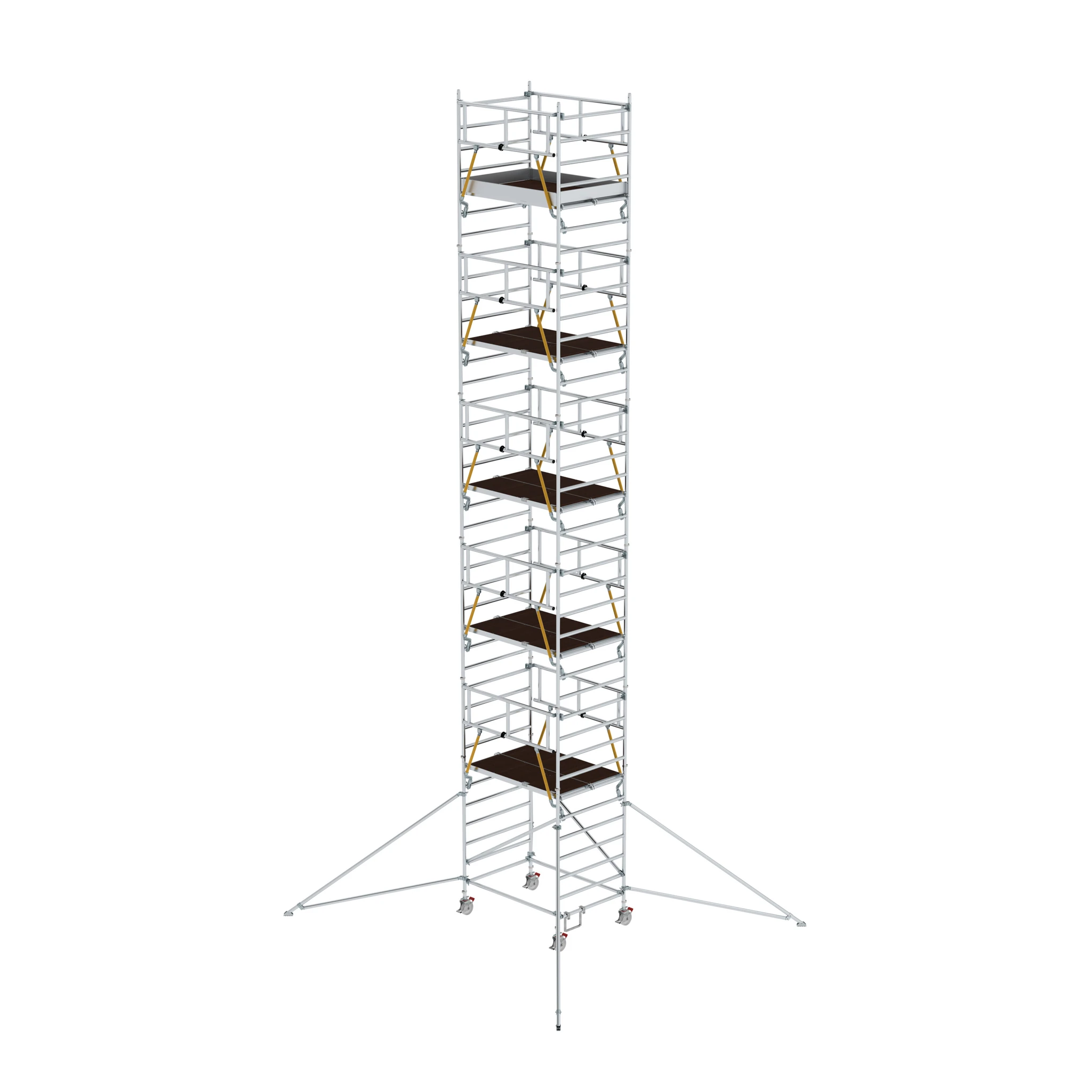 MUNK | Rollgerüst SG 1,35 x 1,80 m mit Ausleger & Doppel-Plattform Plattformhöhe 10,35 m