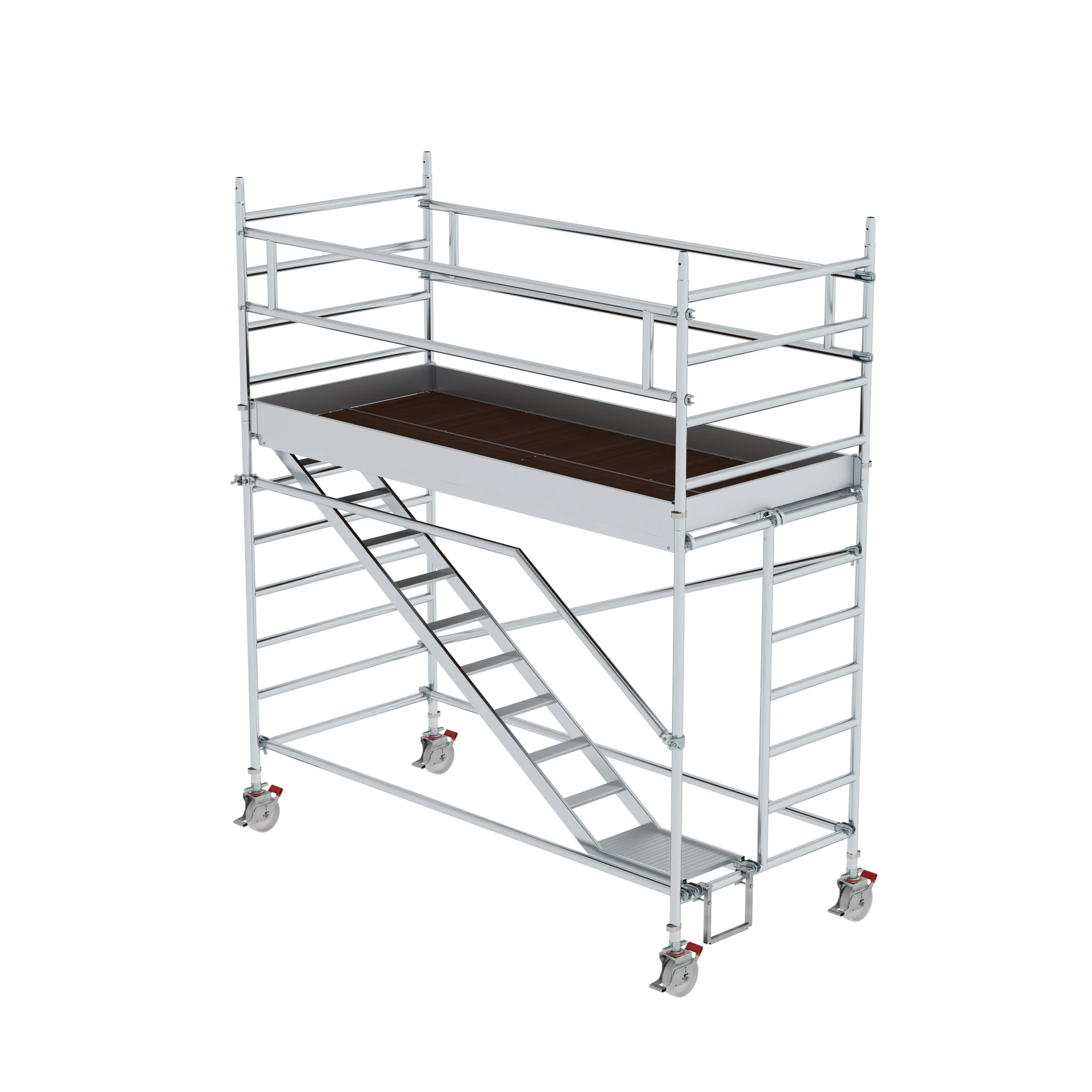 MUNK | Rollgerüst 1,35 x 3,0 m mit Schrägaufstiegen Plattformhöhe 2,51 m