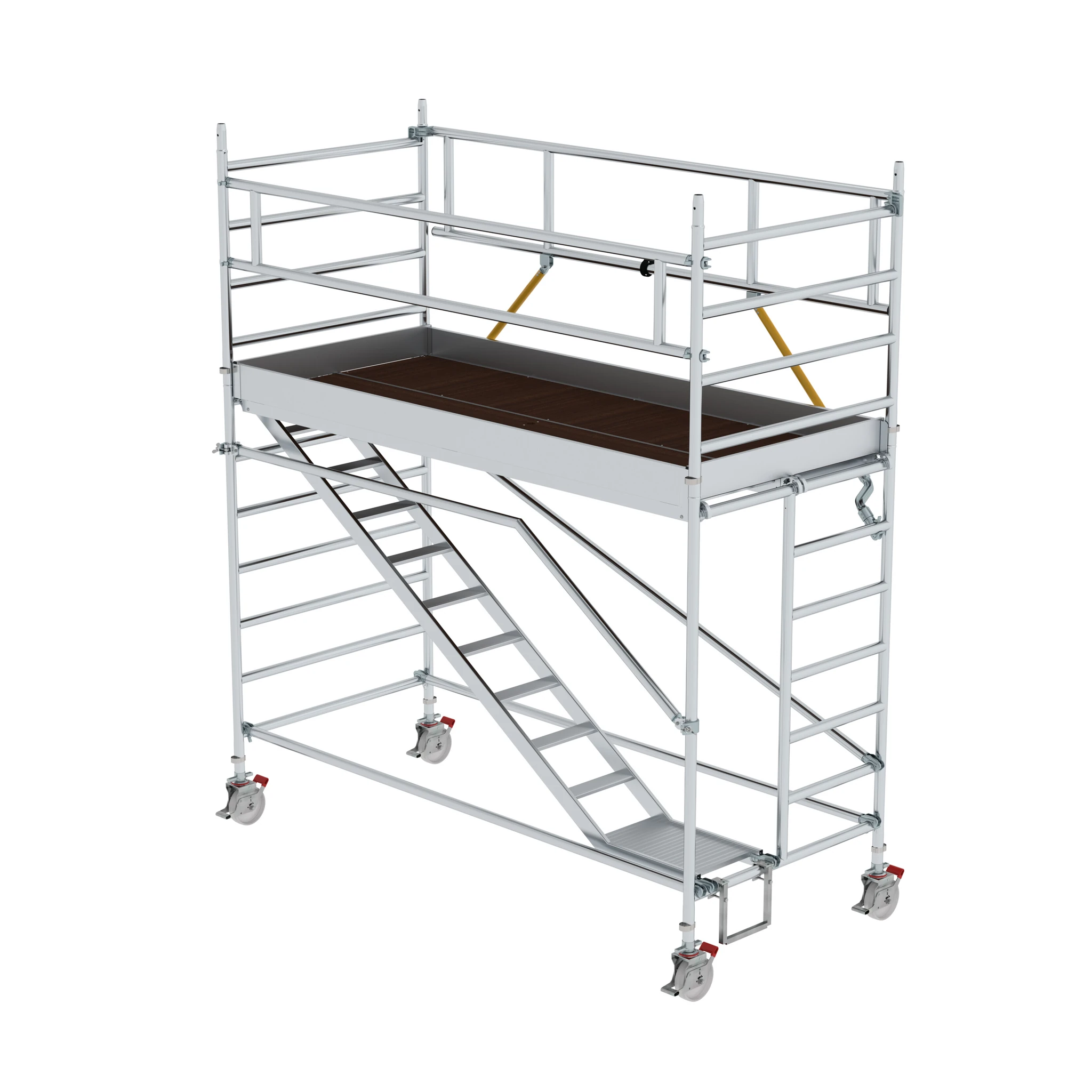 MUNK | Rollgerüst SG 1,35 x 3,0 m mit Schrägaufstiegen Plattformhöhe 2,51 m