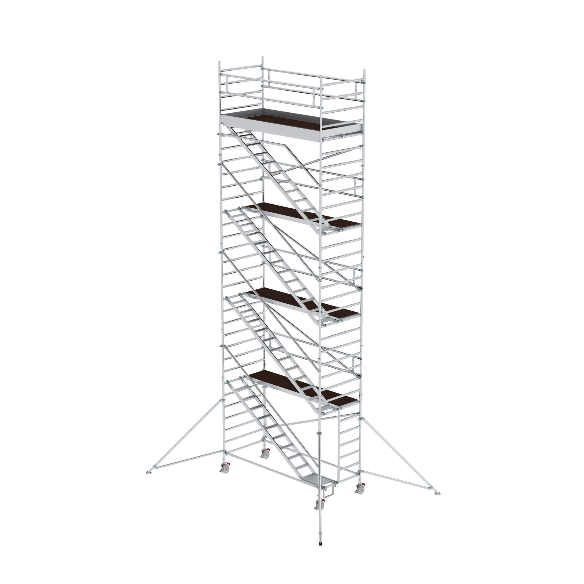 MUNK | Rollgerüst 1,35 x 3,0 m mit Schrägaufstiegen & Ausleger Plattformhöhe 8,39 m