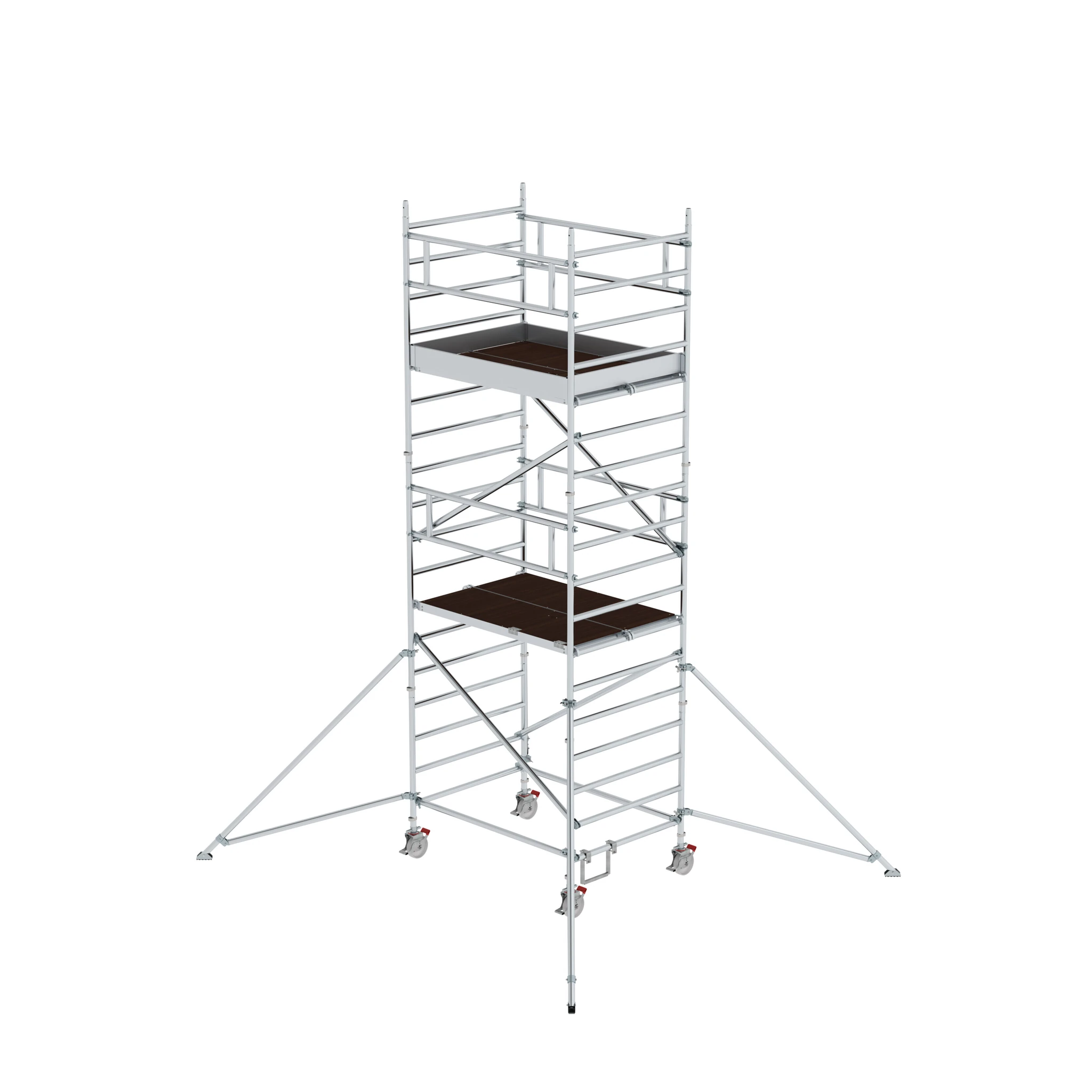 MUNK | Rollgerüst 1,35 x 1,80 m mit Ausleger & Doppel-Plattform Plattformhöhe 4,47 m