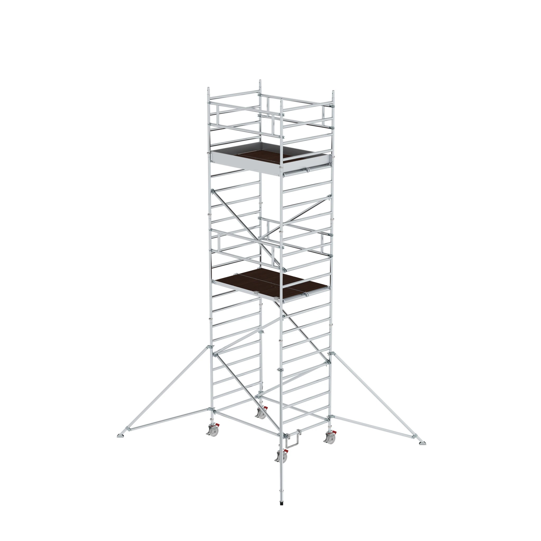 MUNK | Rollgerüst 1,35 x 1,80 m mit Ausleger & Doppel-Plattform Plattformhöhe 5,59 m