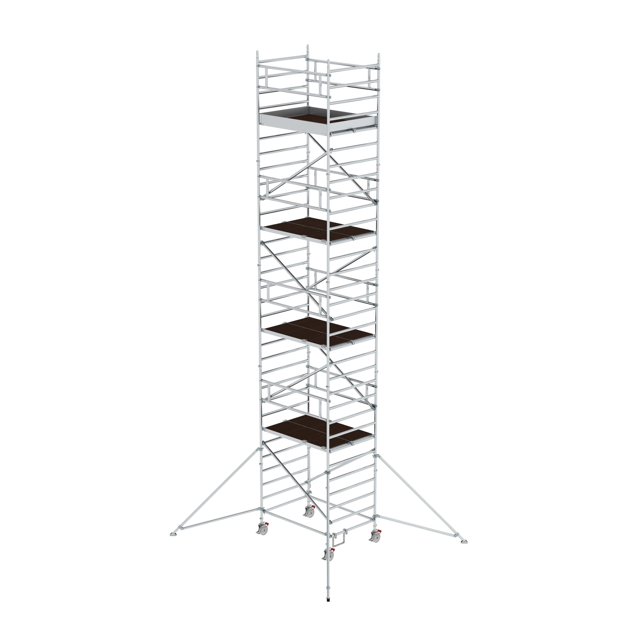MUNK | Rollgerüst 1,35 x 1,80 m mit Ausleger & Doppel-Plattform Plattformhöhe 8,39 m