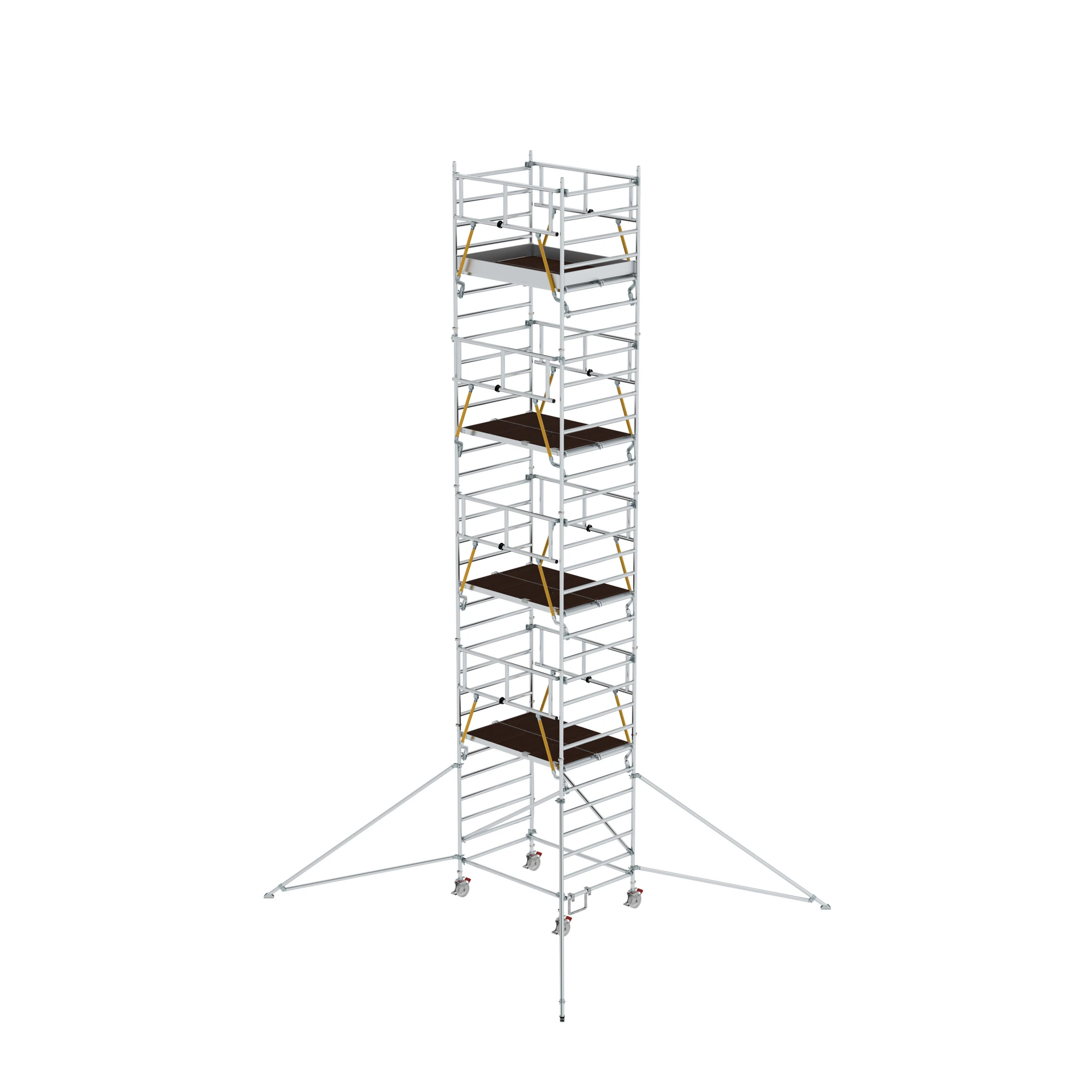 MUNK | Rollgerüst SG 1,35 x 1,80 m mit Ausleger & Doppel-Plattform Plattformhöhe 8,39 m