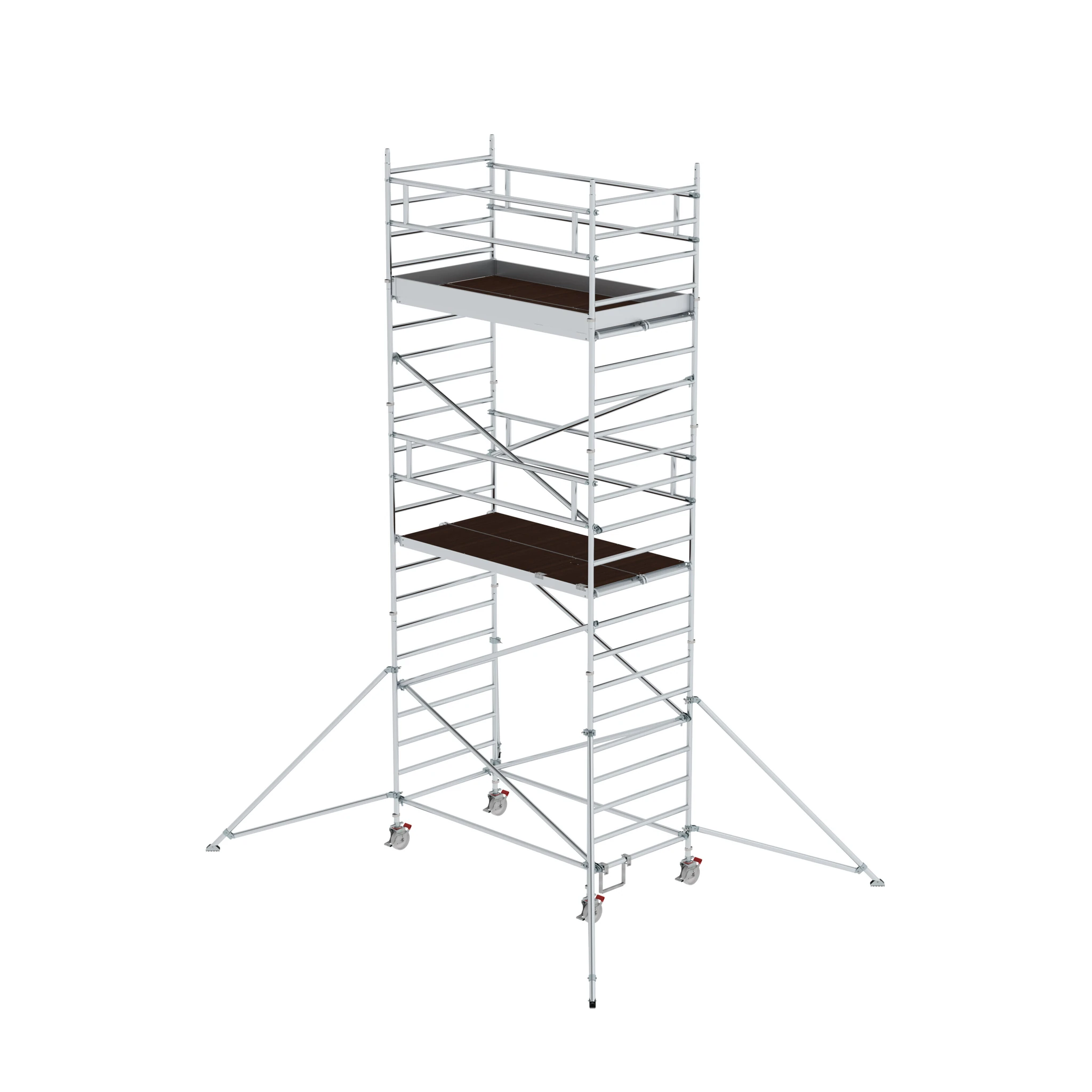 MUNK | Rollgerüst 1,35 x 2,45 m mit Ausleger & Doppel-Plattform Plattformhöhe 5,59 m
