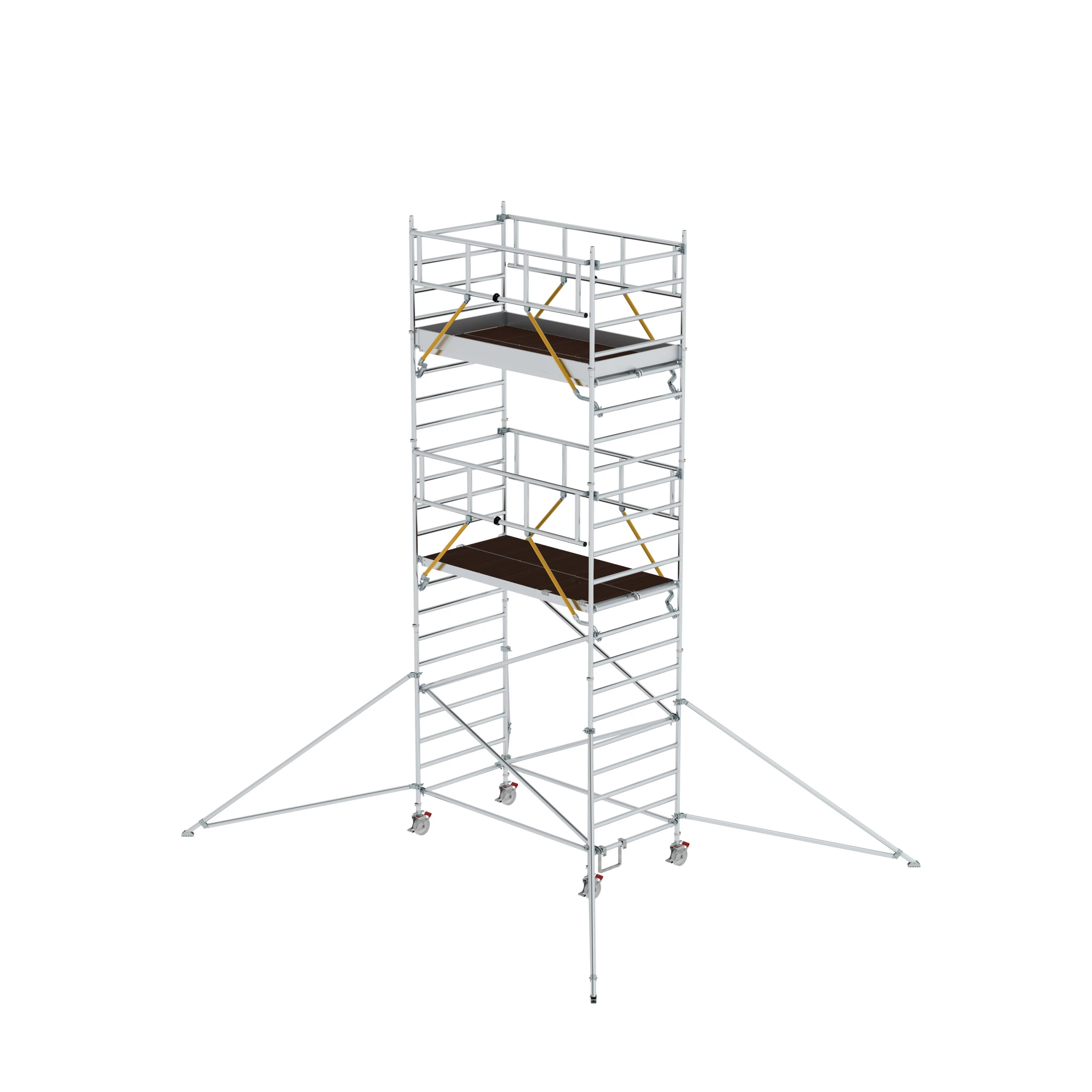 MUNK | Rollgerüst SG 1,35 x 2,45 m mit Ausleger & Doppel-Plattform Plattformhöhe 5,59 m