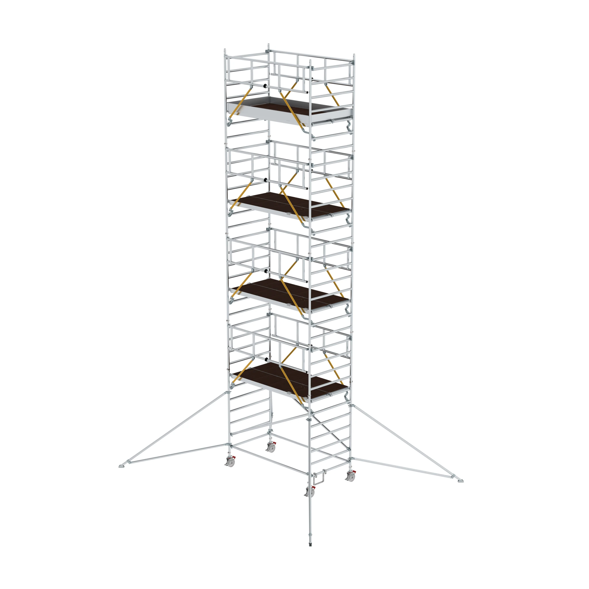 MUNK | Rollgerüst SG 1,35 x 2,45 m mit Ausleger & Doppel-Plattform Plattformhöhe 8,39 m