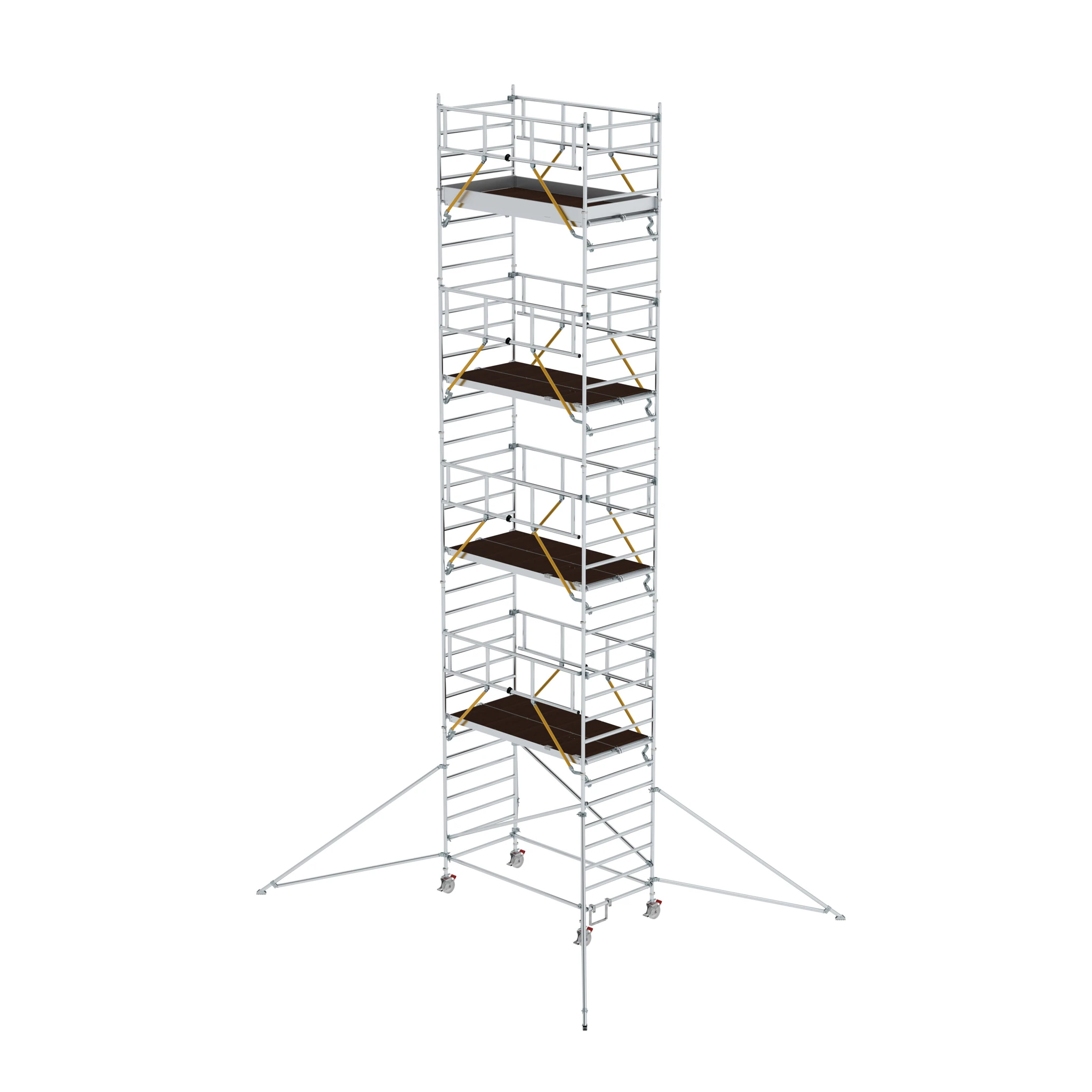MUNK | Rollgerüst SG 1,35 x 2,45 m mit Ausleger & Doppel-Plattform Plattformhöhe 9,51 m