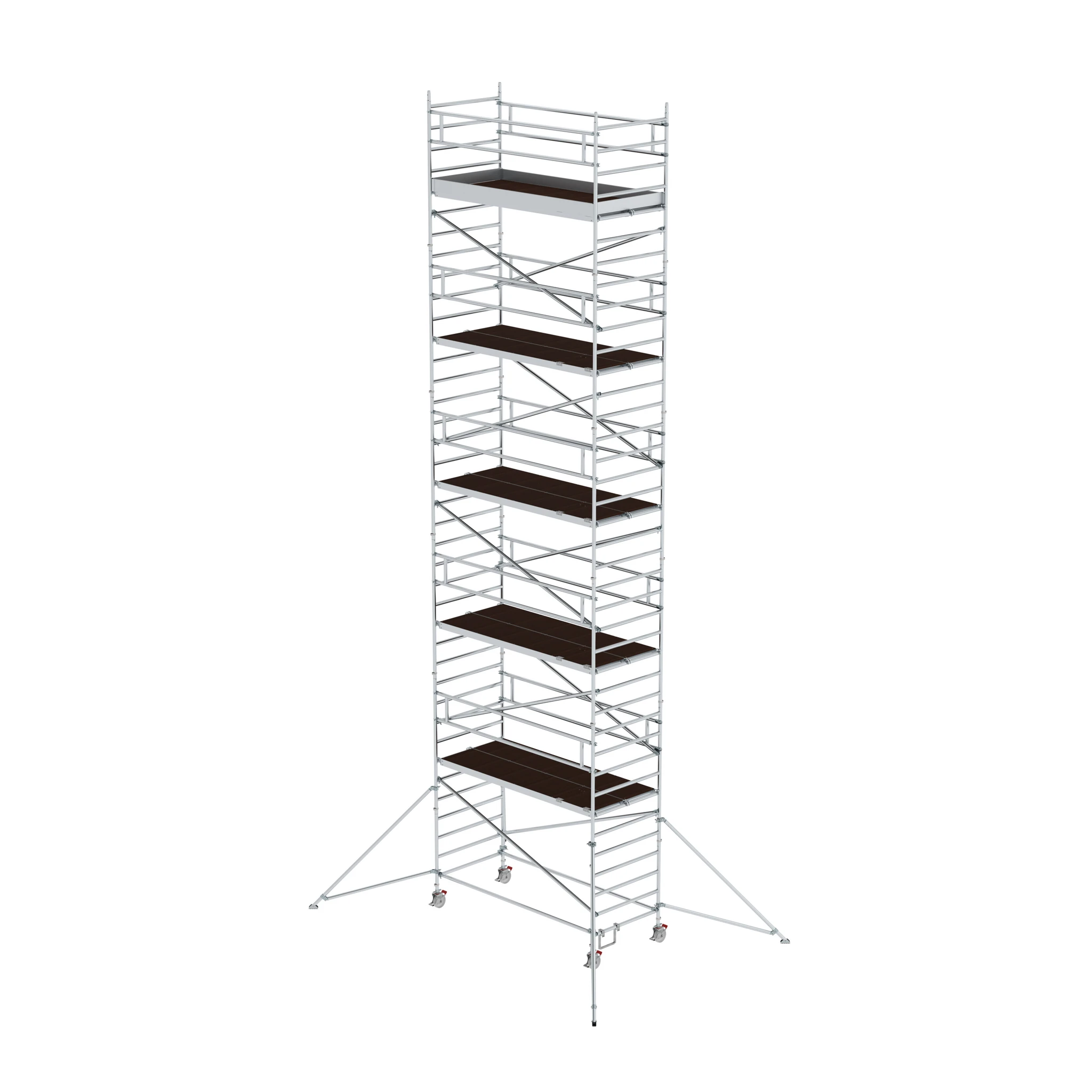 MUNK | Rollgerüst 1,35 x 3,0 m mit Ausleger & Doppel-Plattform Plattformhöhe 10,35 m