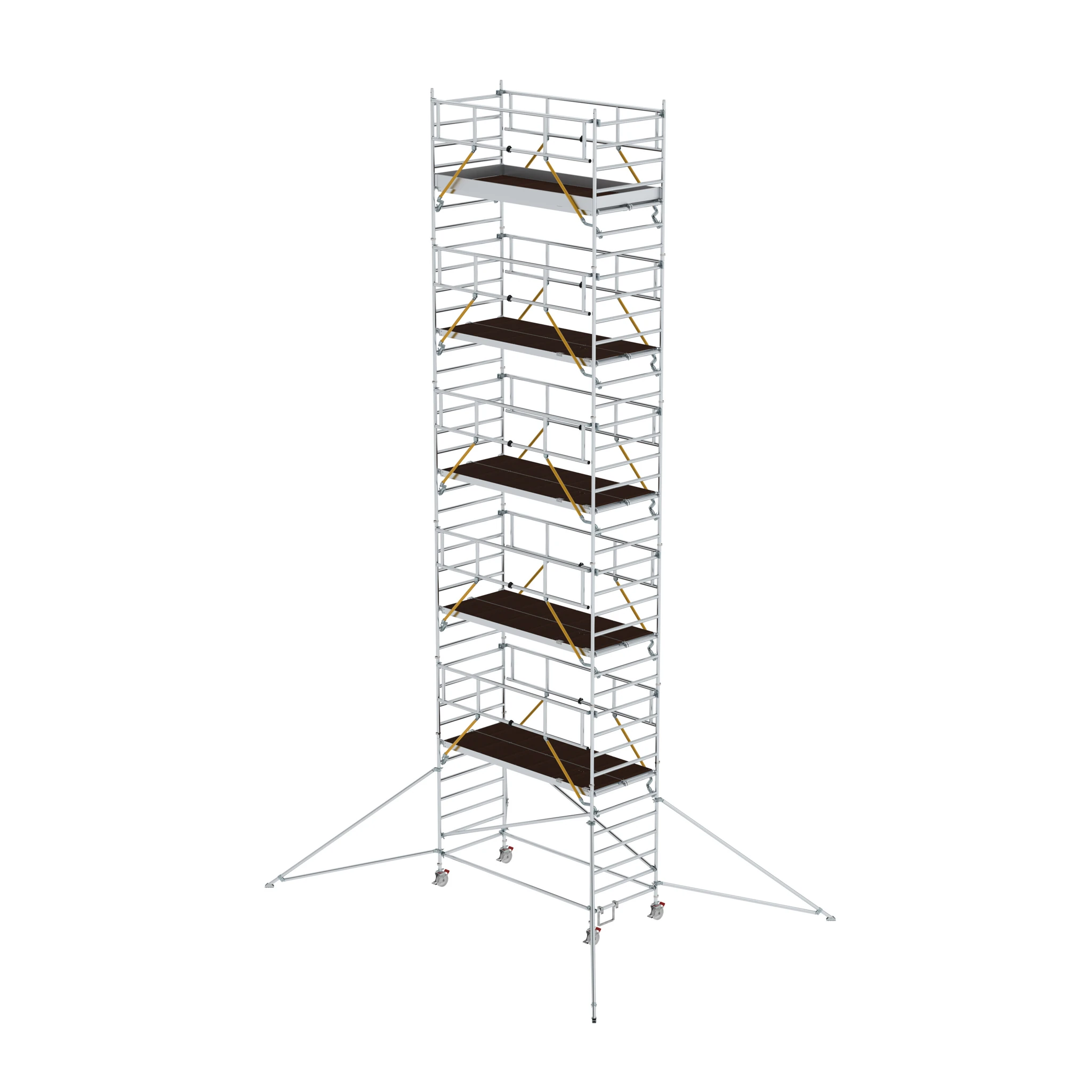 MUNK | Rollgerüst SG 1,35 x 3,0 m mit Ausleger & Doppel-Plattform Plattformhöhe 10,35 m