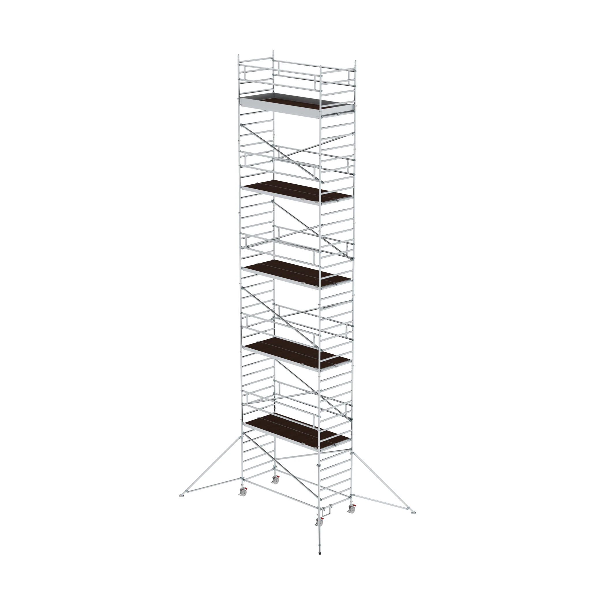 MUNK | Rollgerüst 1,35 x 3,0 m mit Ausleger & Doppel-Plattform Plattformhöhe 11,47 m