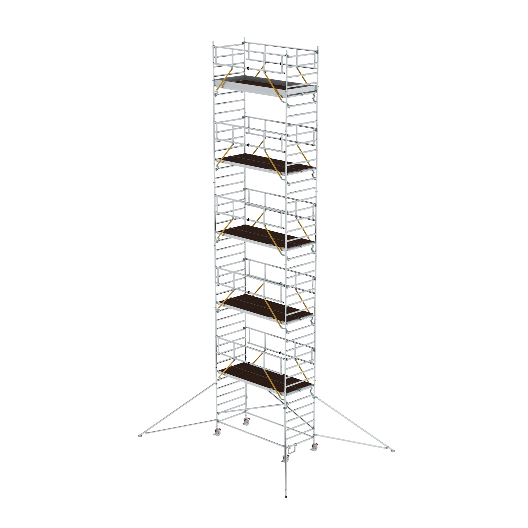 MUNK | Rollgerüst SG 1,35 x 3,0 m mit Ausleger & Doppel-Plattform Plattformhöhe 11,47 m