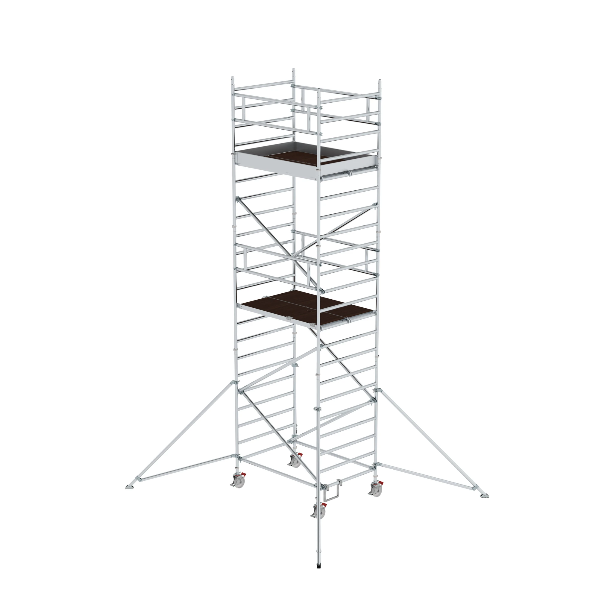 MUNK | Rollgerüst 1,35 x 3,0 m mit Ausleger & Doppel-Plattform Plattformhöhe 4,47 m