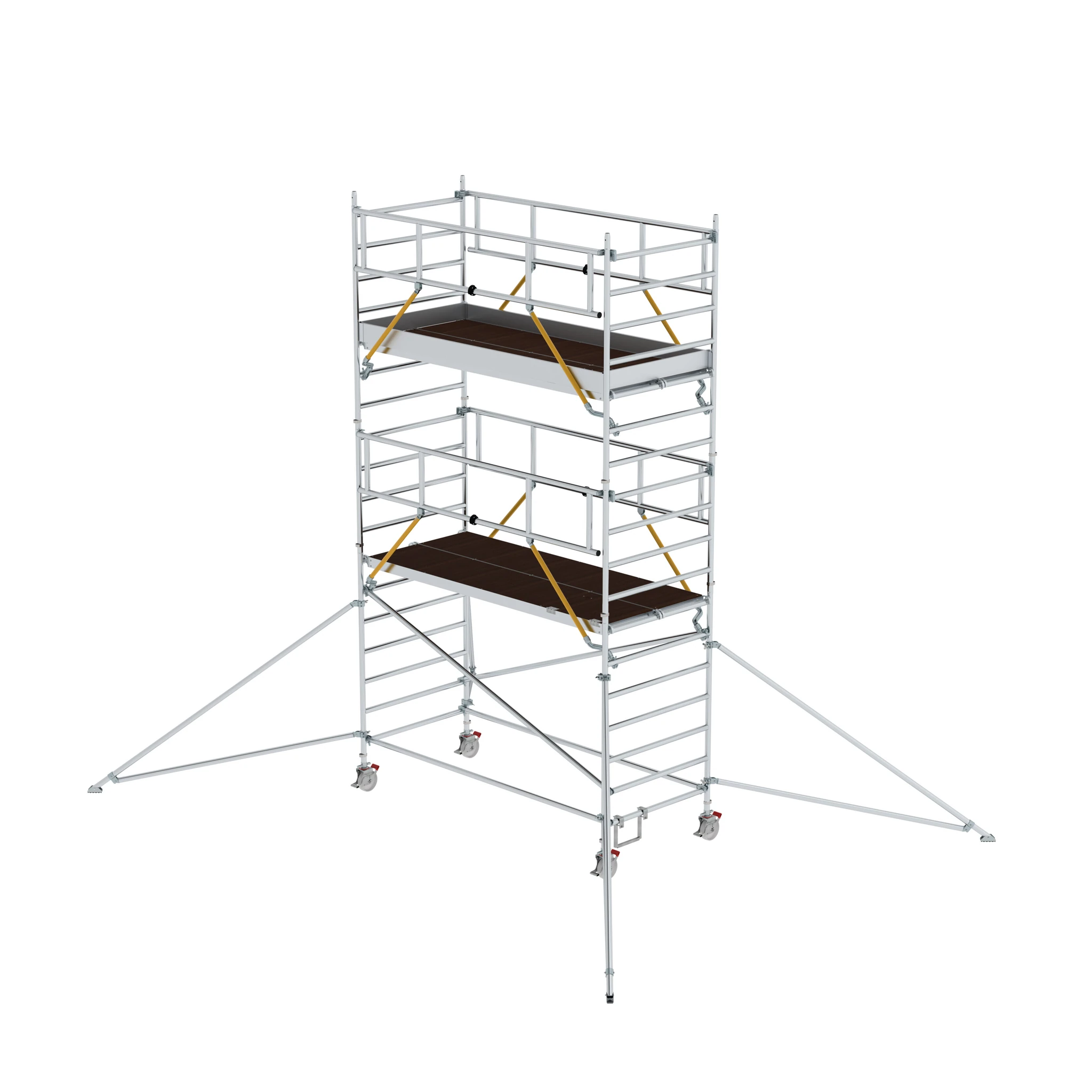 MUNK | Rollgerüst SG 1,35 x 3,0 m mit Ausleger & Doppel-Plattform Plattformhöhe 4,47 m