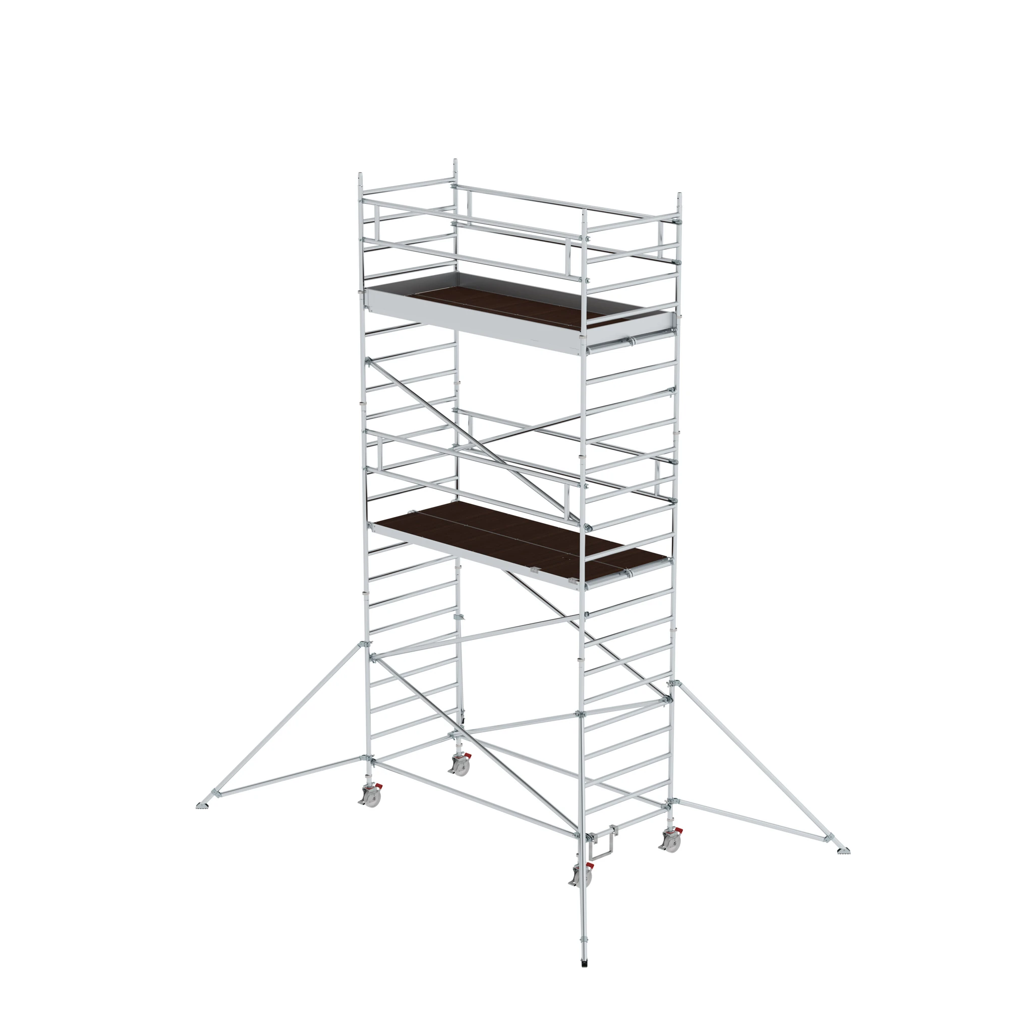 MUNK | Rollgerüst 1,35 x 3,0 m mit Ausleger & Doppel-Plattform Plattformhöhe 5,59 m