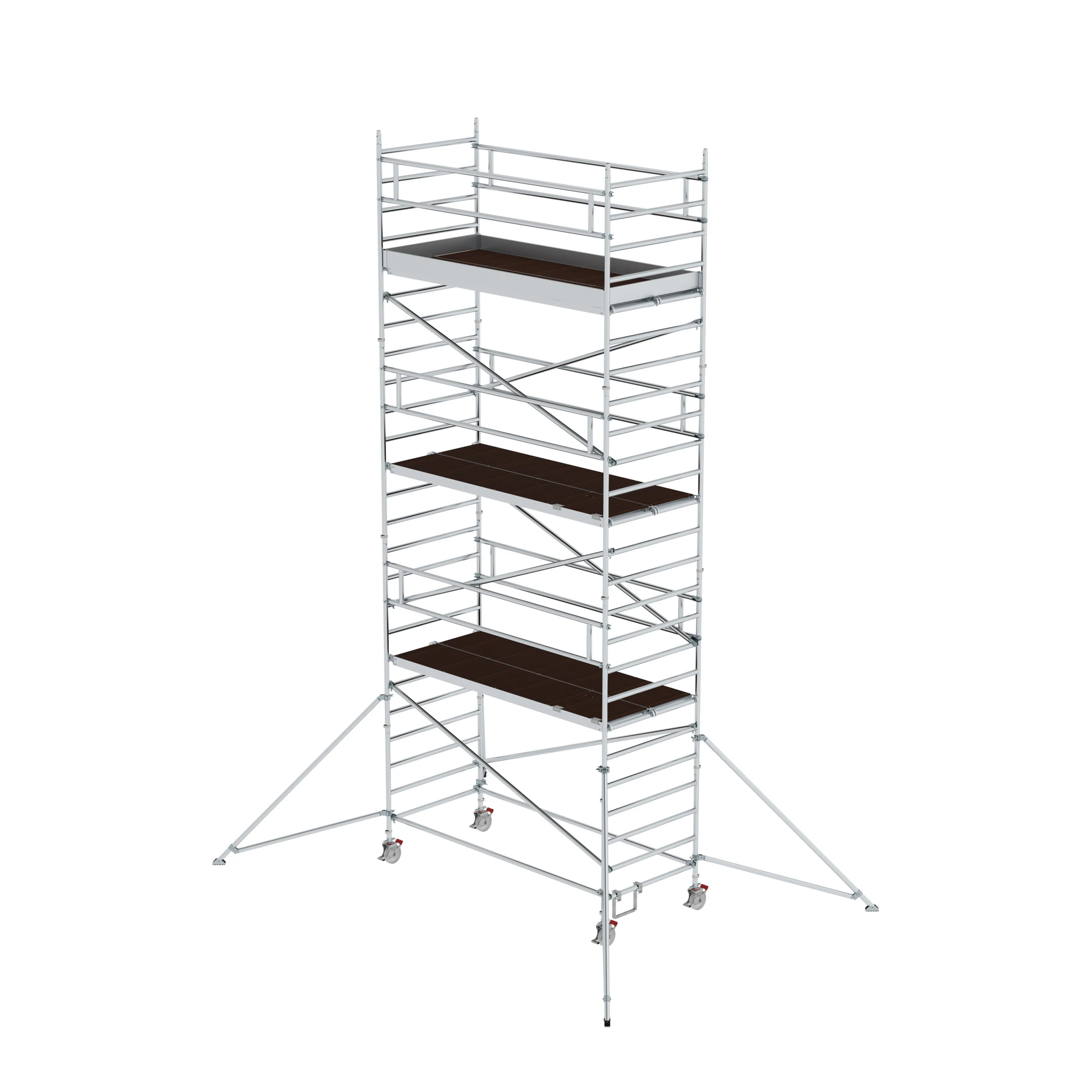 MUNK | Rollgerüst 1,35 x 3,0 m mit Ausleger & Doppel-Plattform Plattformhöhe 6,43 m