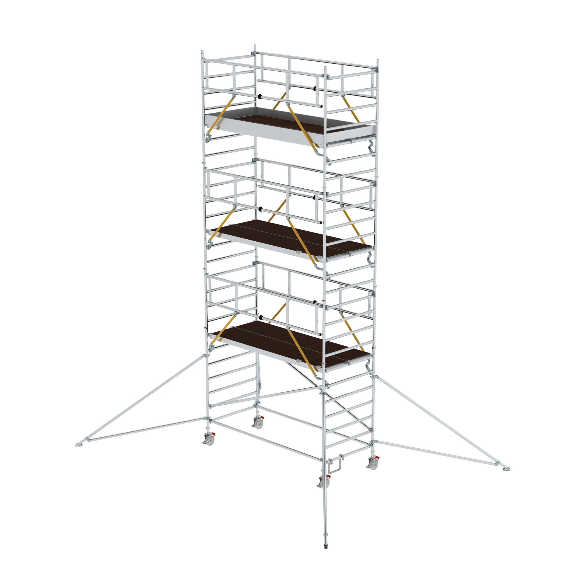 MUNK | Rollgerüst SG 1,35 x 3,0 m mit Ausleger & Doppel-Plattform Plattformhöhe 6,43 m