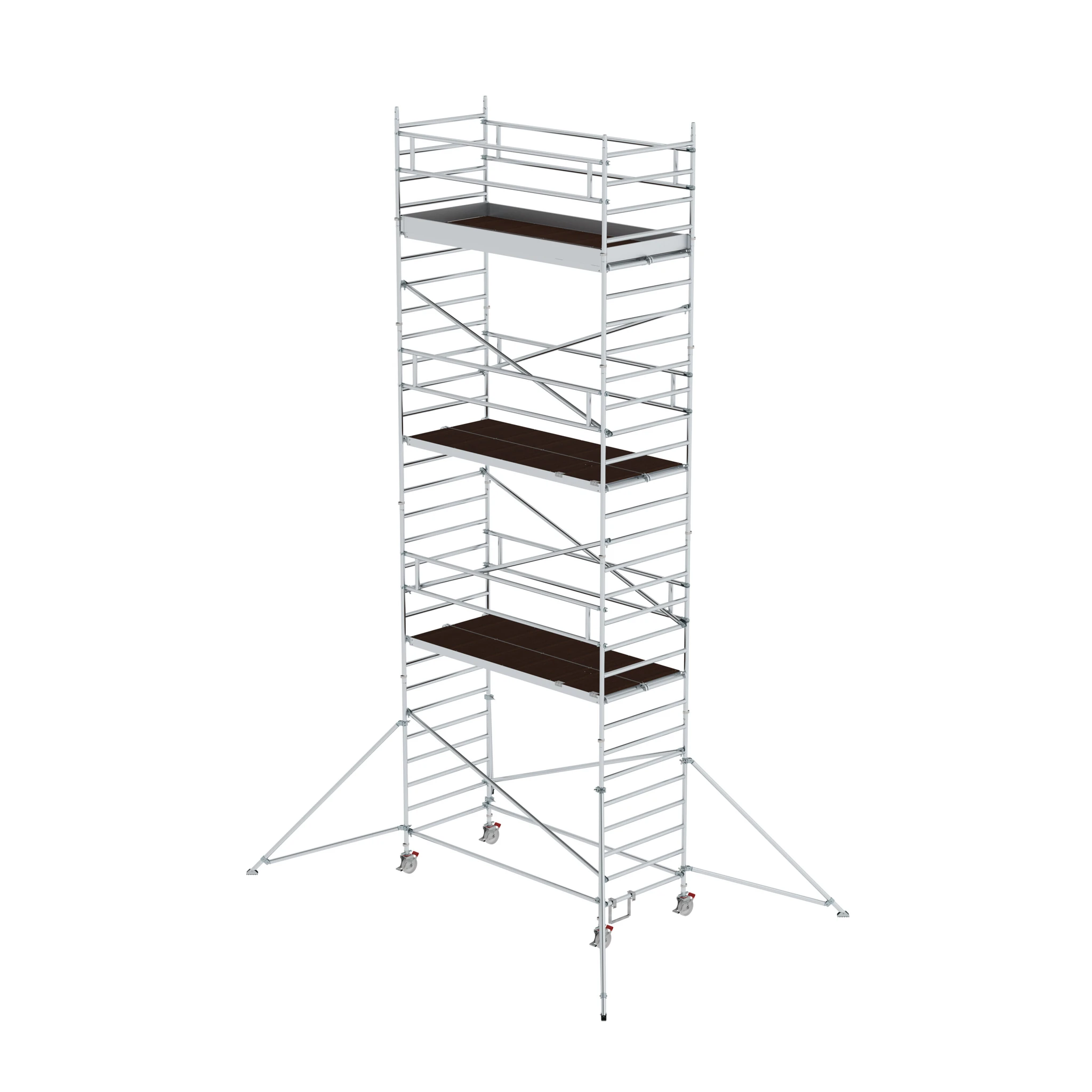 MUNK | Rollgerüst 1,35 x 3,0 m mit Ausleger & Doppel-Plattform Plattformhöhe 7,55 m