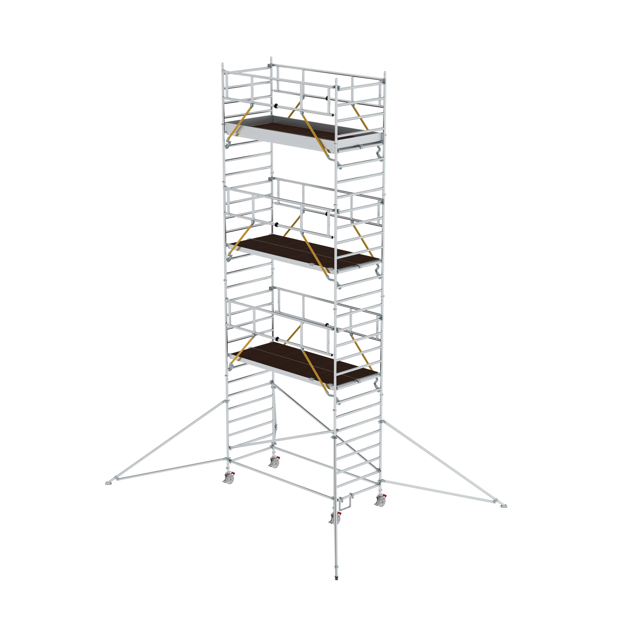 MUNK | Rollgerüst SG 1,35 x 3,0 m mit Ausleger & Doppel-Plattform Plattformhöhe 7,55 m