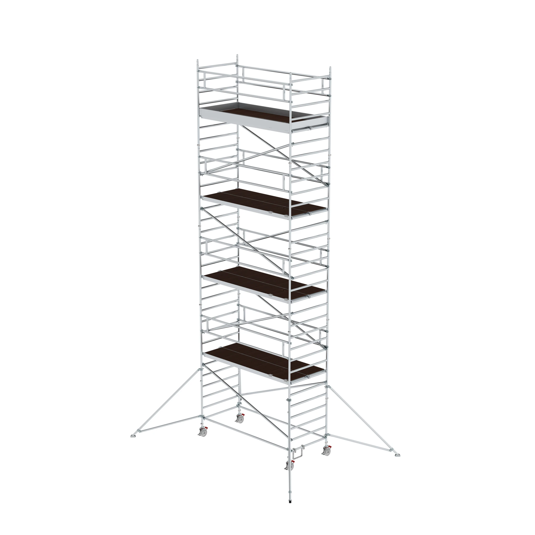 MUNK | Rollgerüst 1,35 x 3,0 m mit Ausleger & Doppel-Plattform Plattformhöhe 8,39 m