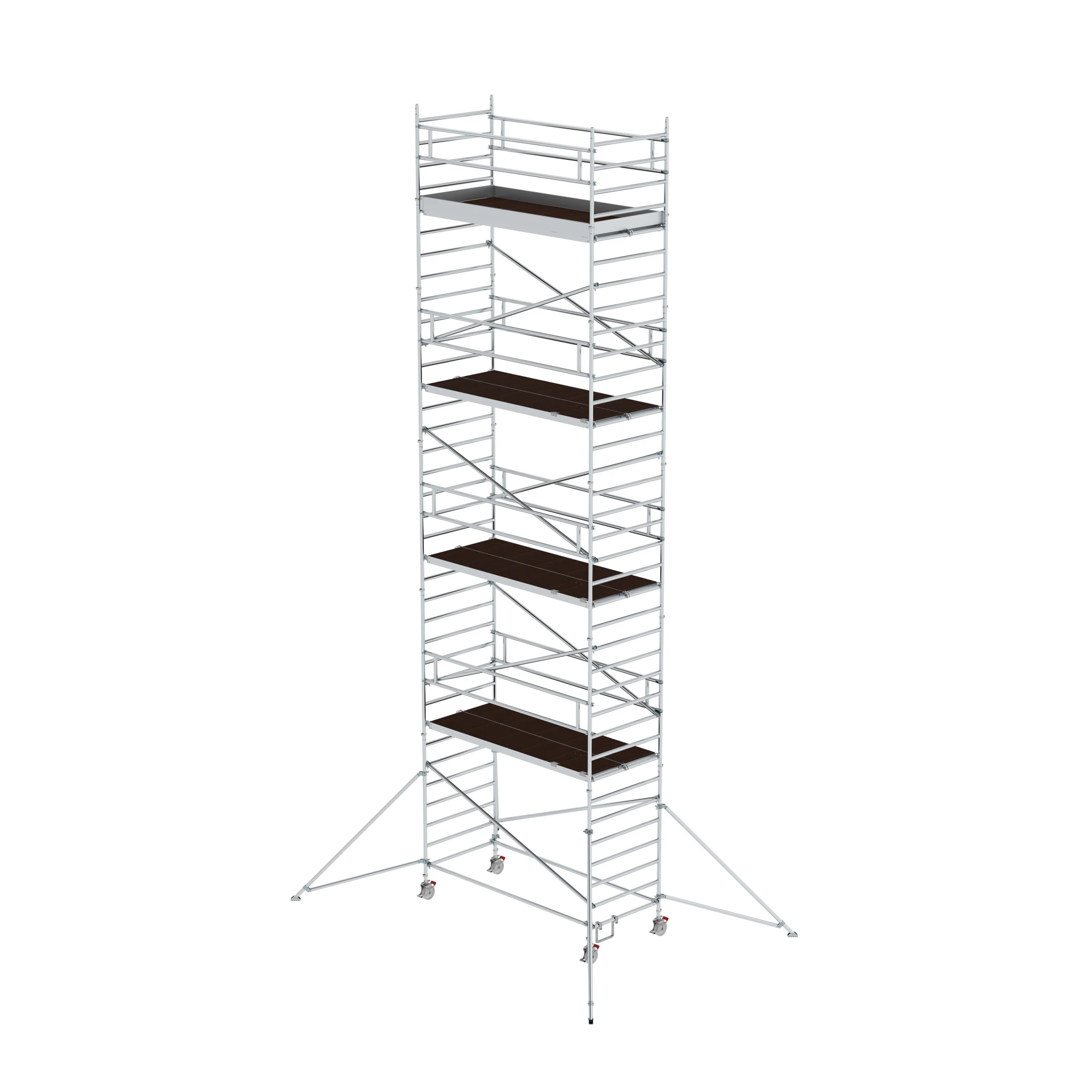 MUNK | Rollgerüst 1,35 x 3,0 m mit Ausleger & Doppel-Plattform Plattformhöhe 9,51 m