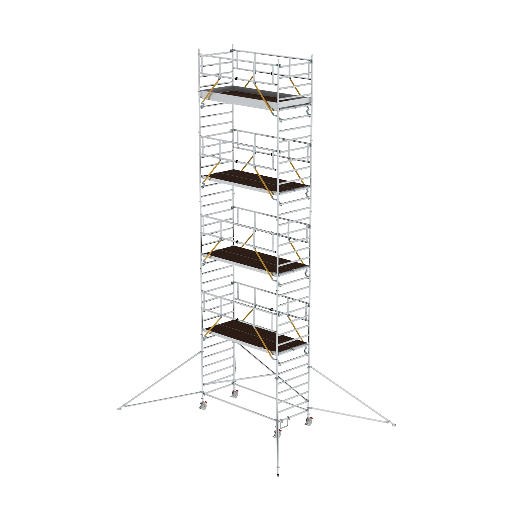 MUNK | Rollgerüst SG 1,35 x 3,0 m mit Ausleger & Doppel-Plattform Plattformhöhe 9,51 m