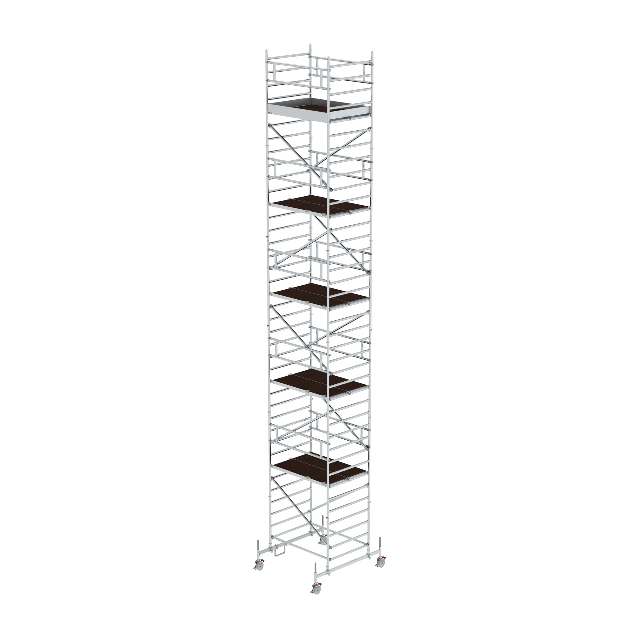 MUNK | Rollgerüst 1,35 x 1,80 m mit Fahrbalken & Doppel-Plattform Plattformhöhe 10,54 m