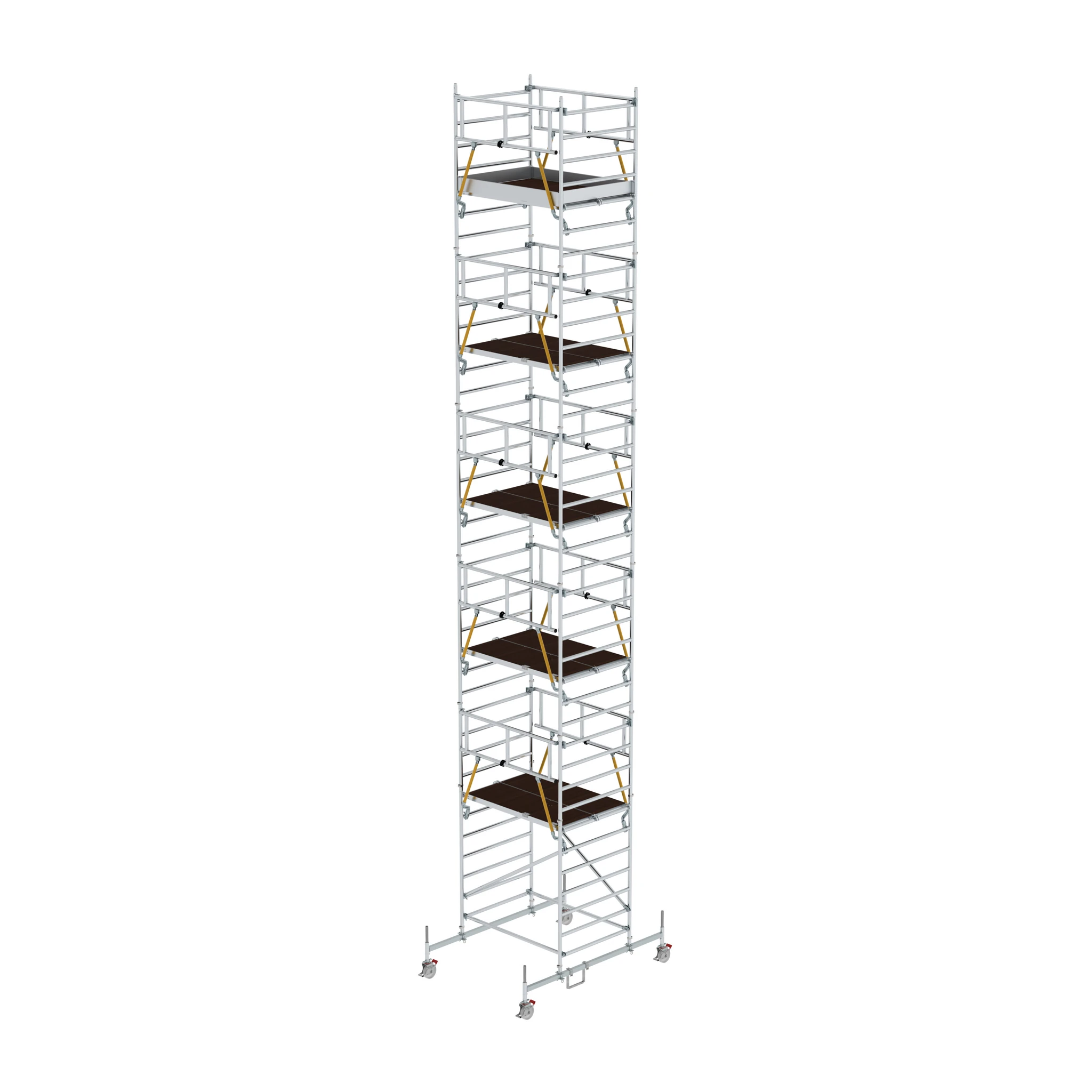 MUNK | Rollgerüst SG 1,35 x 1,80 m mit Fahrbalken & Doppel-Plattform Plattformhöhe 10,54 m