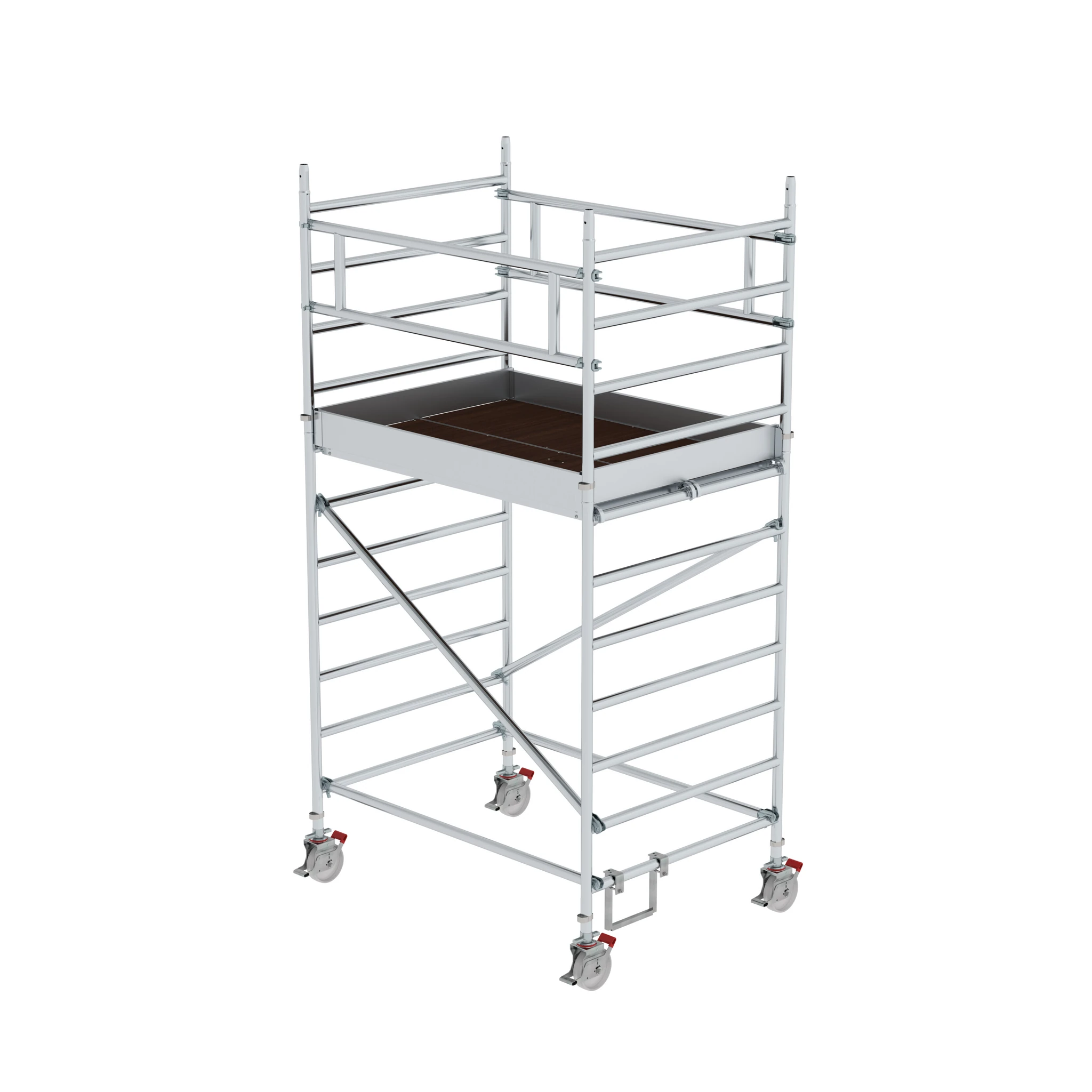 MUNK | Rollgerüst 1,35 x 1,80 m mit Doppel-Plattform Plattformhöhe 2,51 m