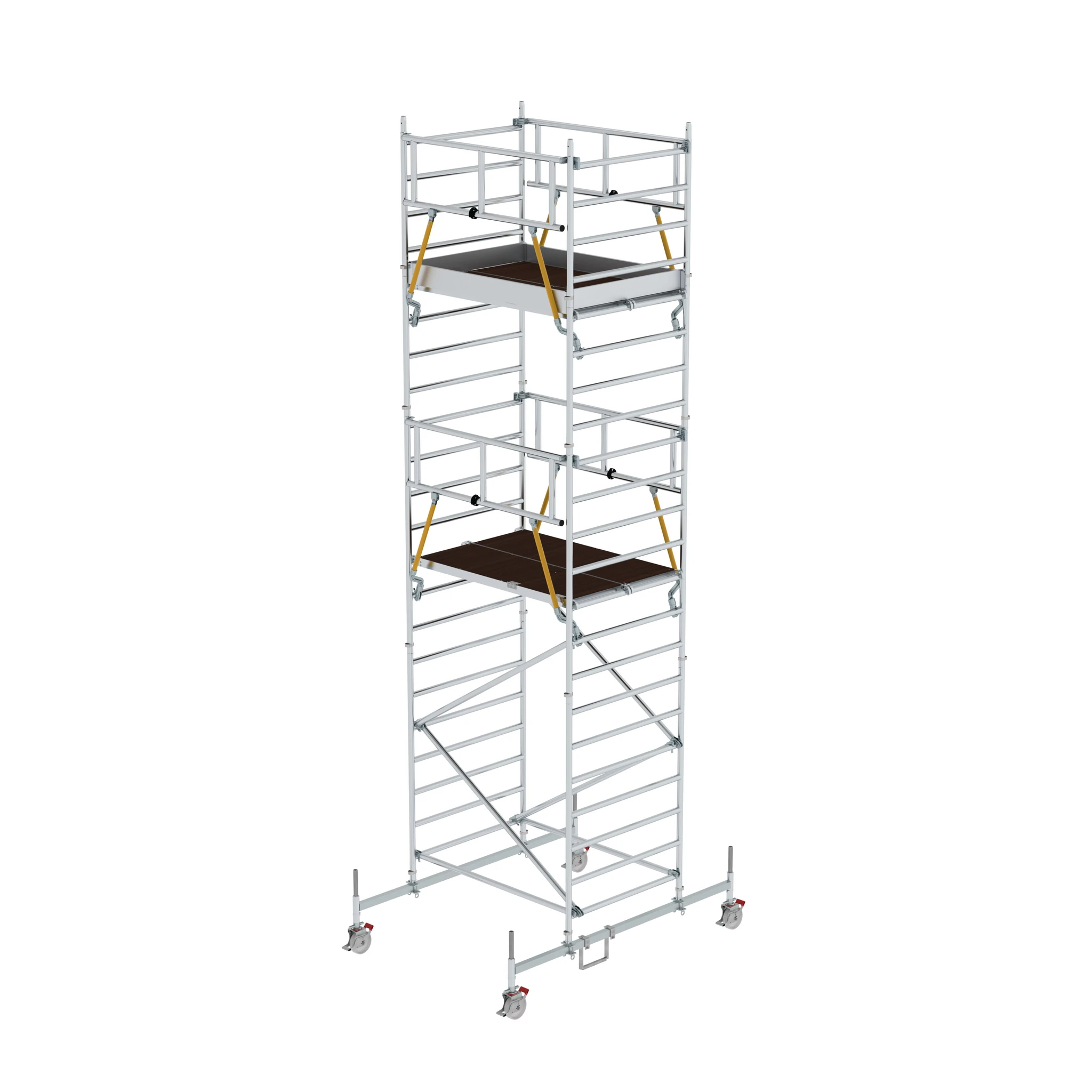 MUNK | Rollgerüst SG 1,35 x 1,80 m mit Fahrbalken & Doppel-Plattform Plattformhöhe 5,78 m