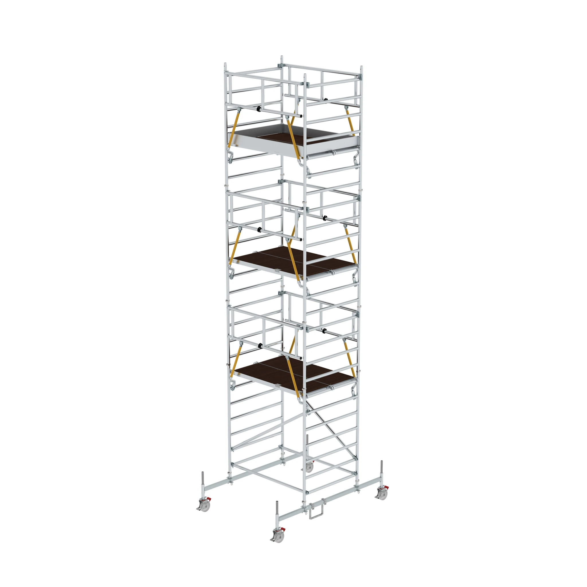 MUNK | Rollgerüst SG 1,35 x 1,80 m mit Fahrbalken & Doppel-Plattform Plattformhöhe 6,62 m