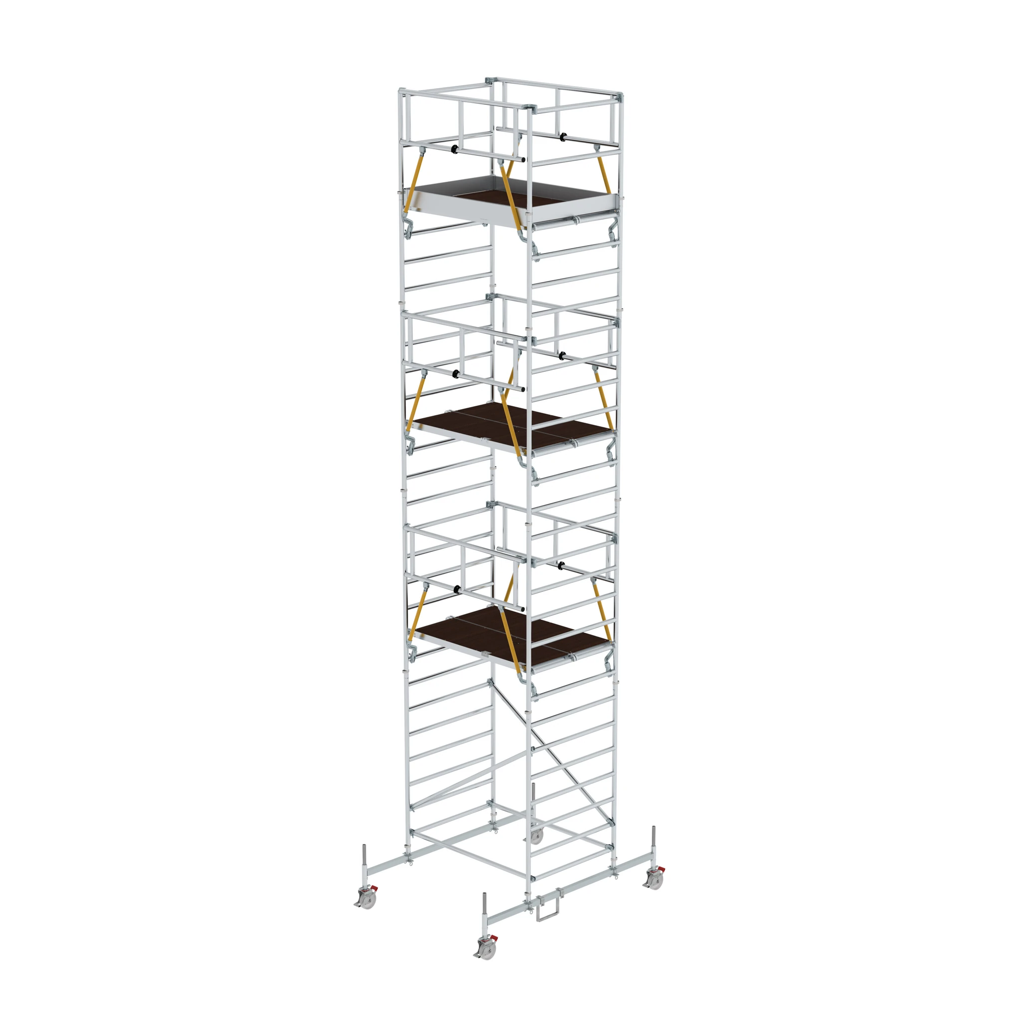 MUNK | Rollgerüst SG 1,35 x 1,80 m mit Fahrbalken & Doppel-Plattform Plattformhöhe 7,74 m