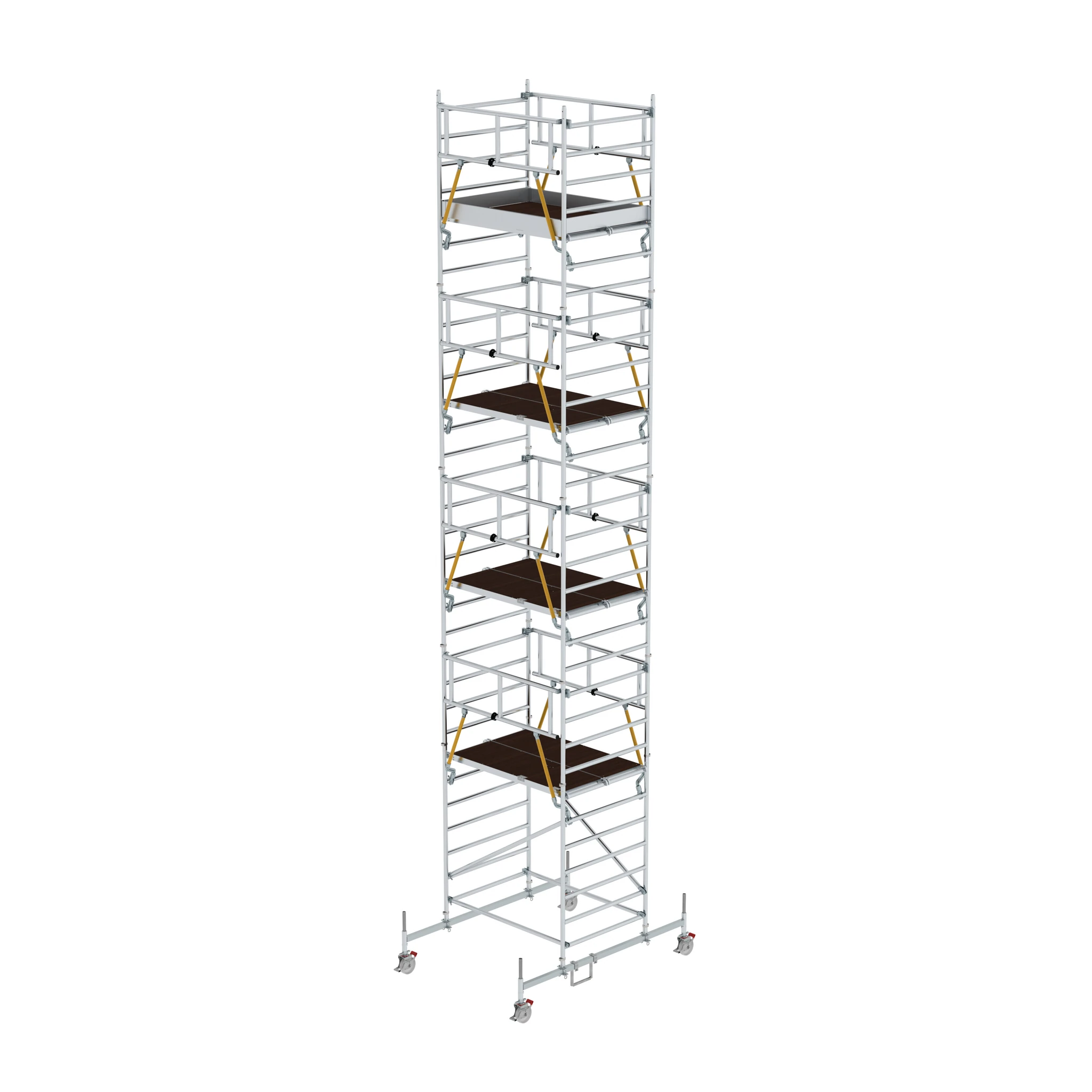 MUNK | Rollgerüst SG 1,35 x 1,80 m mit Fahrbalken & Doppel-Plattform Plattformhöhe 8,58 m
