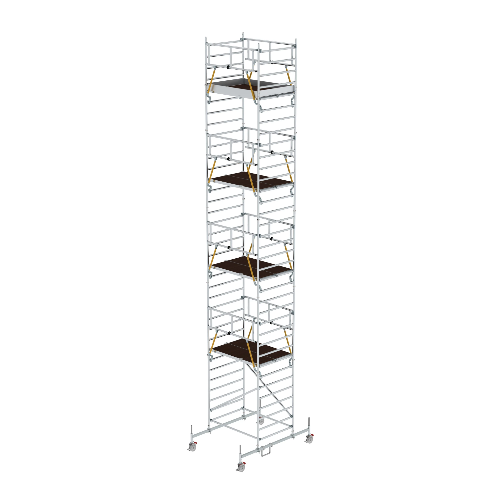 MUNK | Rollgerüst SG 1,35 x 1,80 m mit Fahrbalken & Doppel-Plattform Plattformhöhe 9,70 m