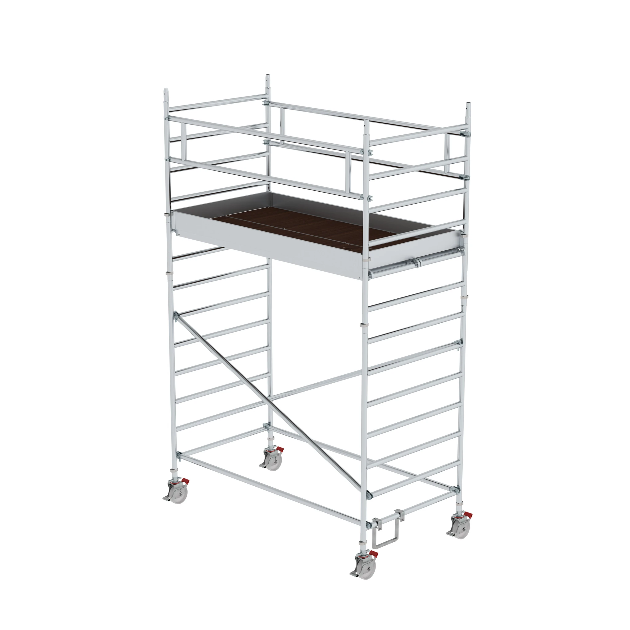 MUNK | Rollgerüst 1,35 x 2,45 m mit Doppel-Plattform Plattformhöhe 3,07 m