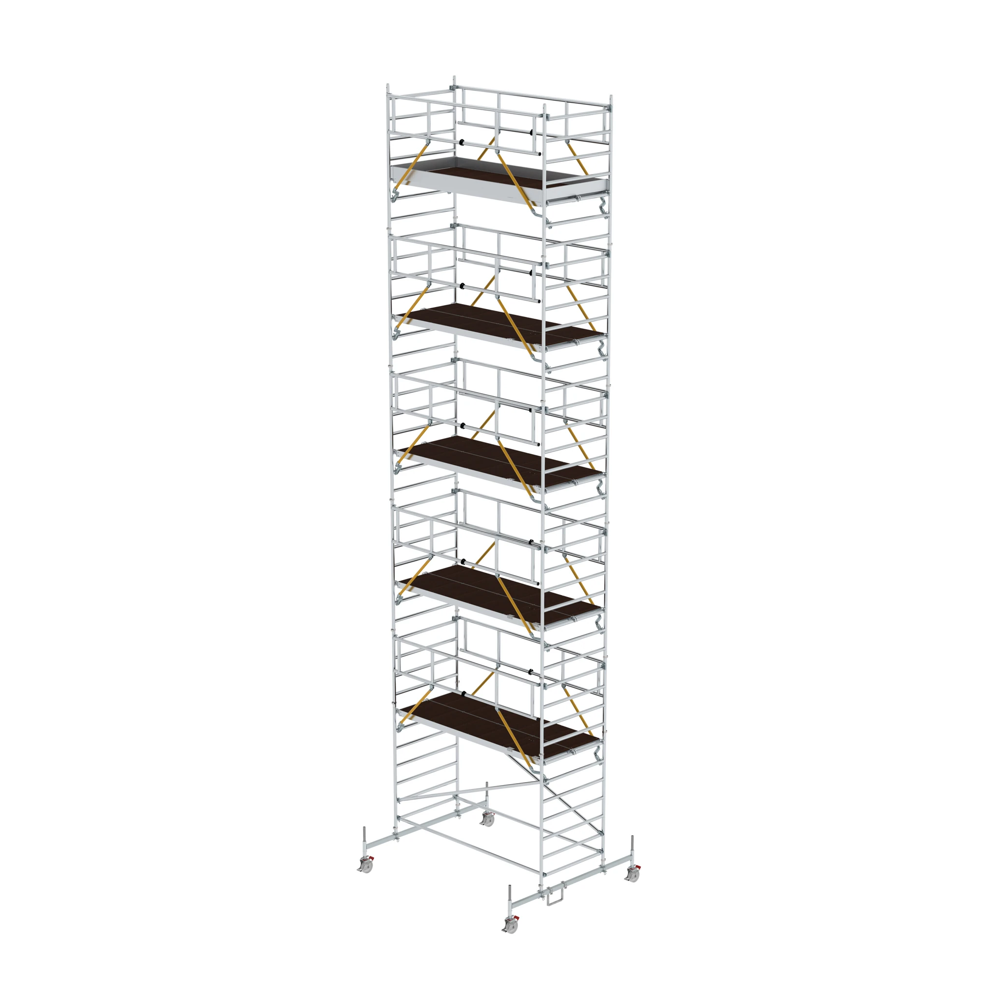 MUNK | Rollgerüst SG 1,35 x 3,0 m mit Fahrbalken et Doppel-Plattform Plattformhöhe 10,54 m