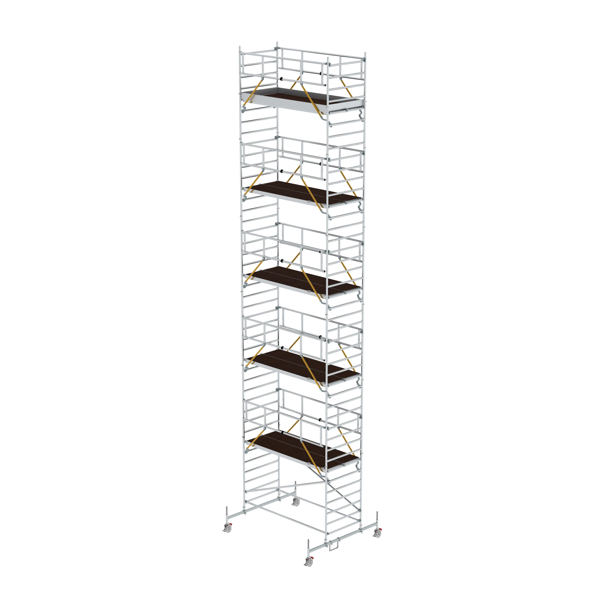 MUNK | Rollgerüst SG 1,35 x 3,0 m mit Fahrbalken et Doppel-Plattform Plattformhöhe 11,62 m
