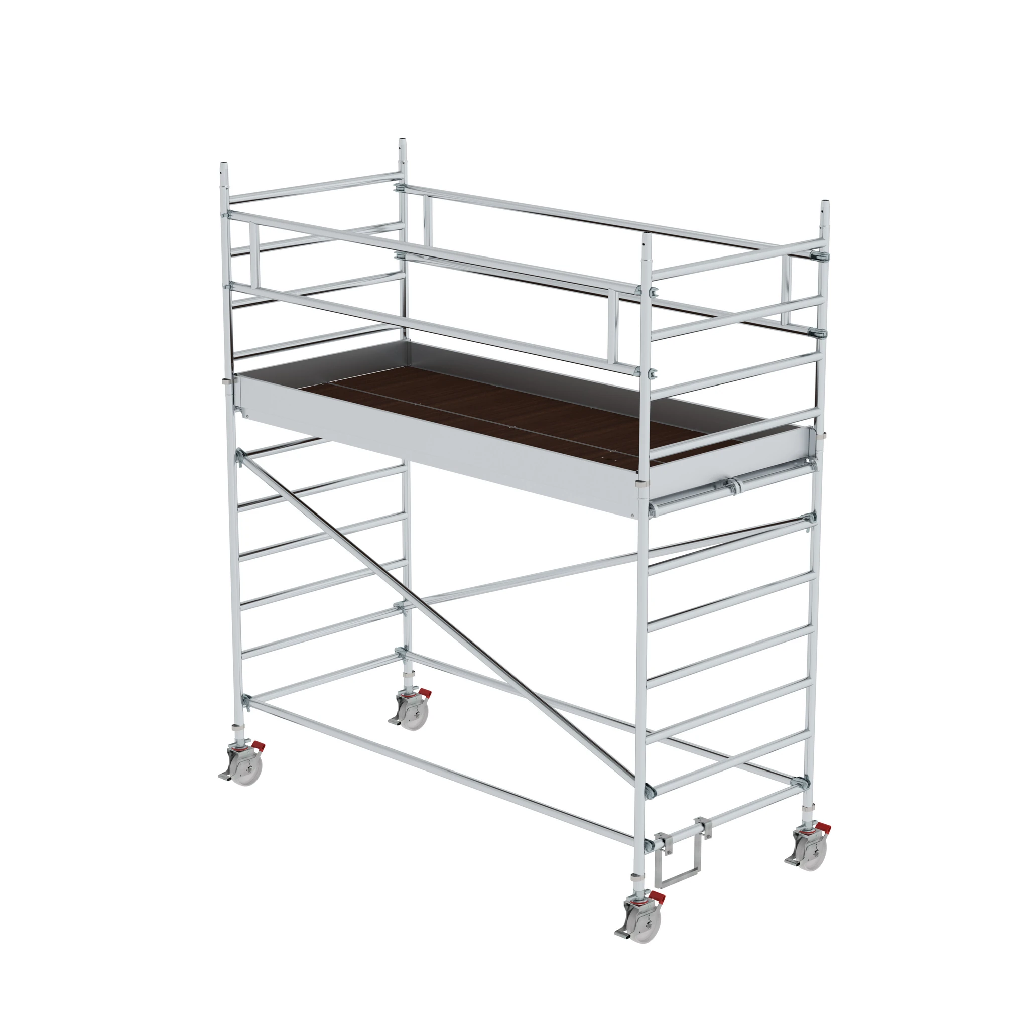 MUNK | Rollgerüst 1,35 x 3,0 m mit Doppel-Plattform Plattformhöhe 2,51 m