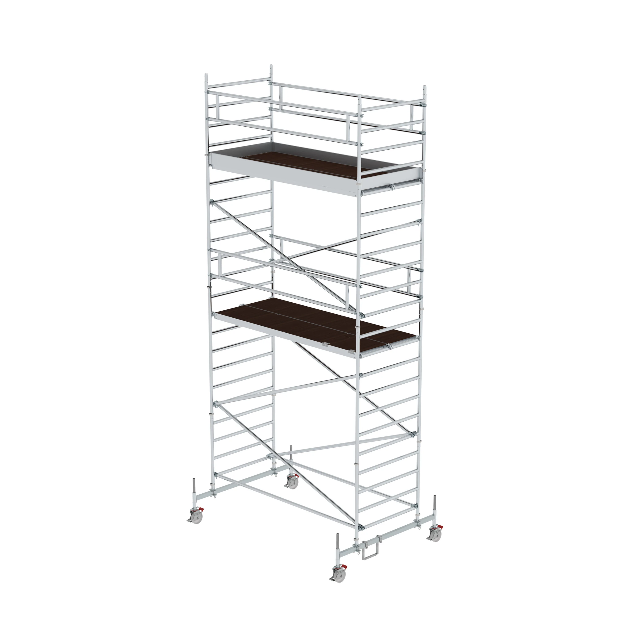 MUNK | Rollgerüst 1,35 x 3,0 m mit Fahrbalken & Doppel-Plattform Plattformhöhe 5,78 m