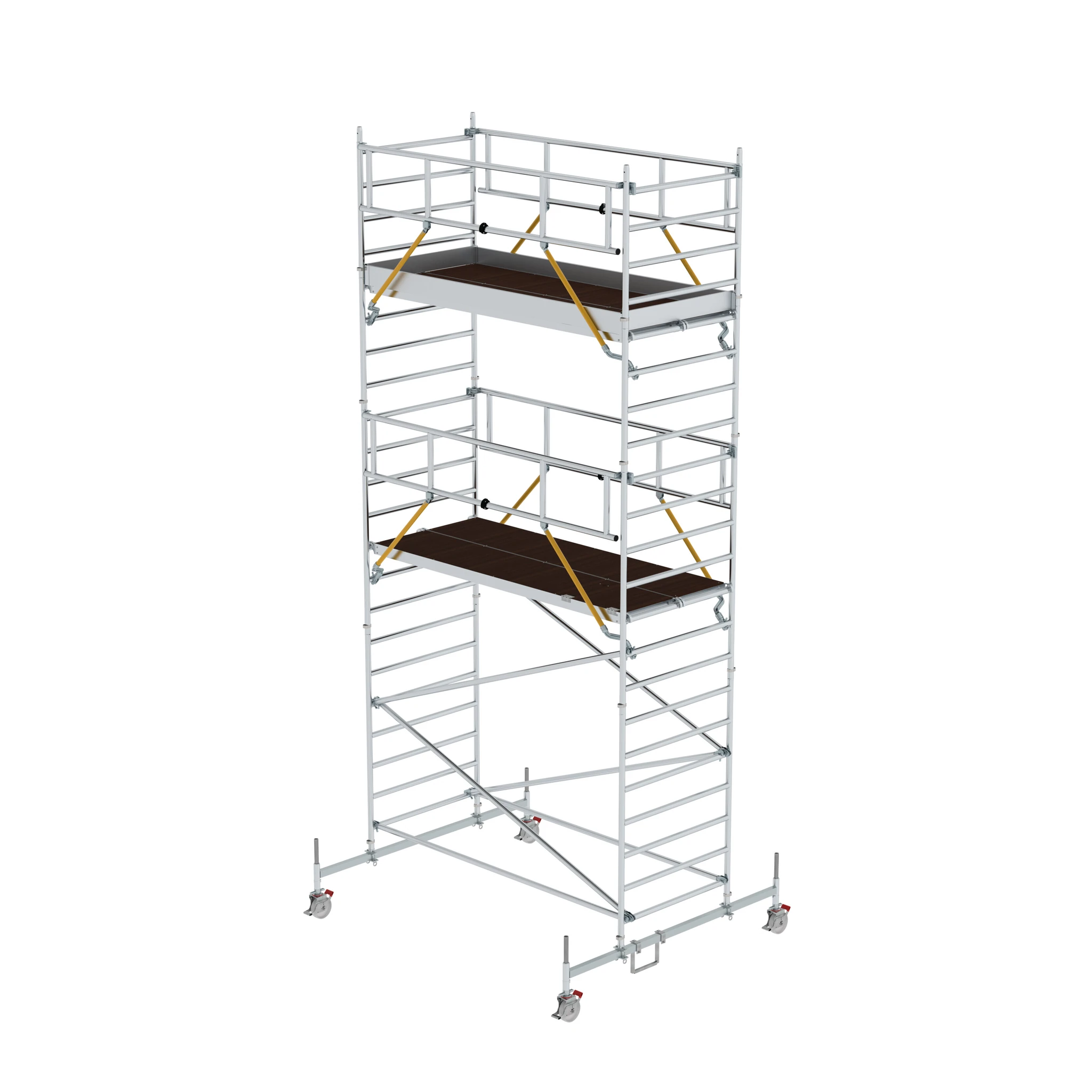 MUNK | Rollgerüst SG 1,35 x 3,0 m mit Fahrbalken et Doppel-Plattform Plattformhöhe 5,78 m