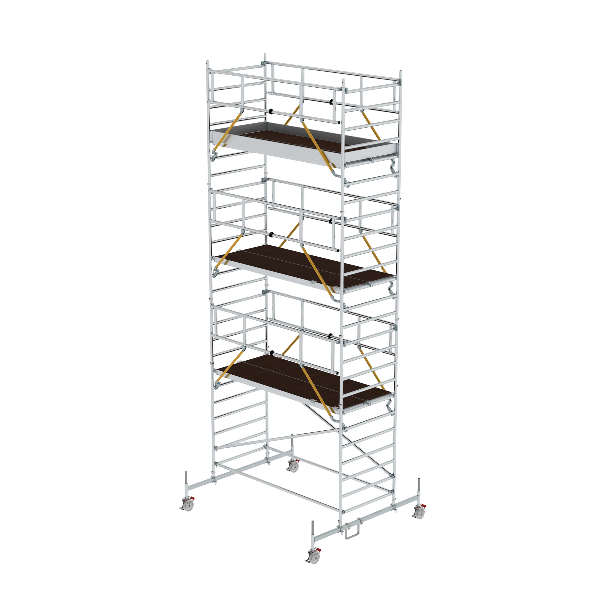 MUNK | Rollgerüst SG 1,35 x 3,0 m mit Fahrbalken et Doppel-Plattform Plattformhöhe 6,62 m